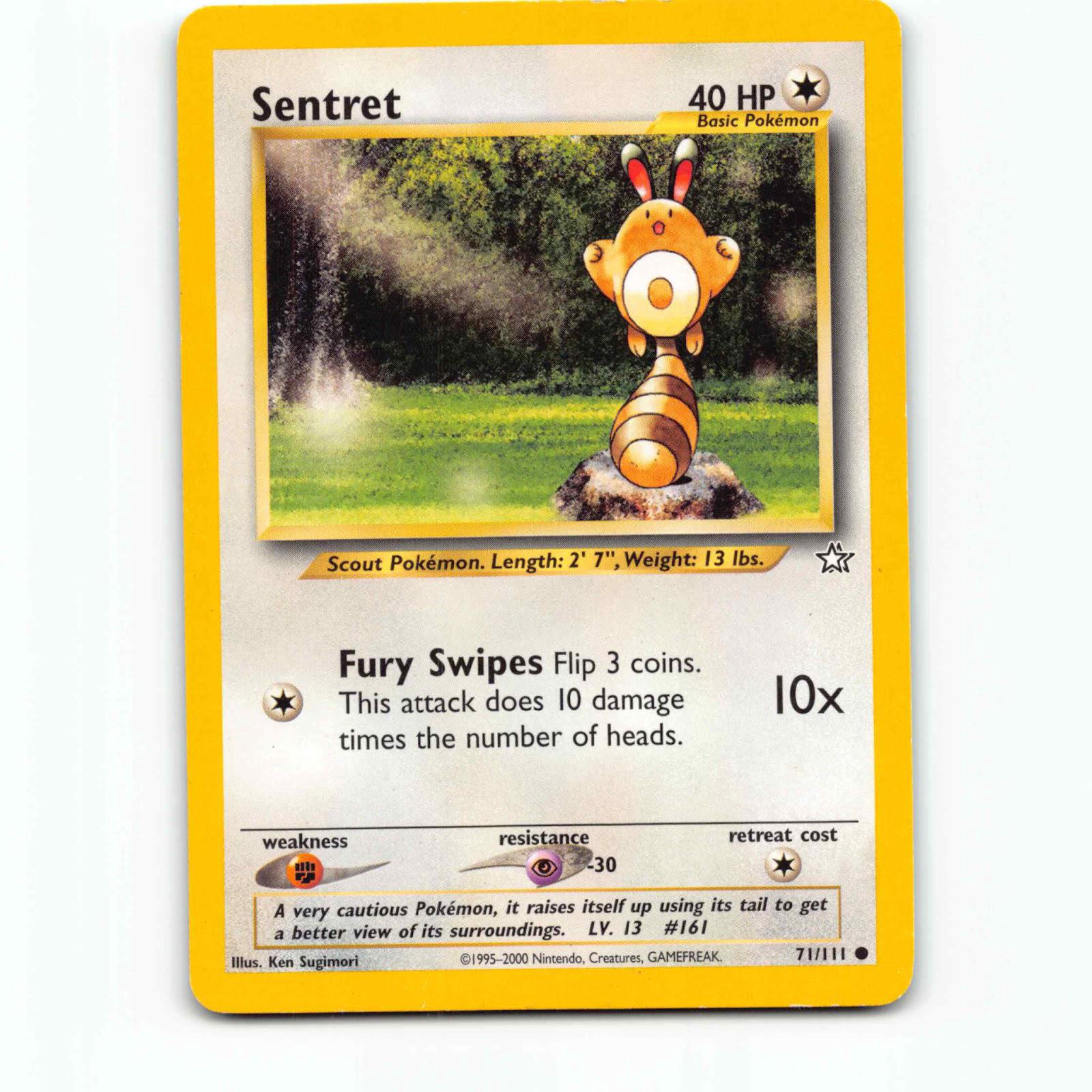 Sentret 71 Pokémon N1 EN 71/111 Neo Genesis Pokemon Kort Wizards of The Coast
