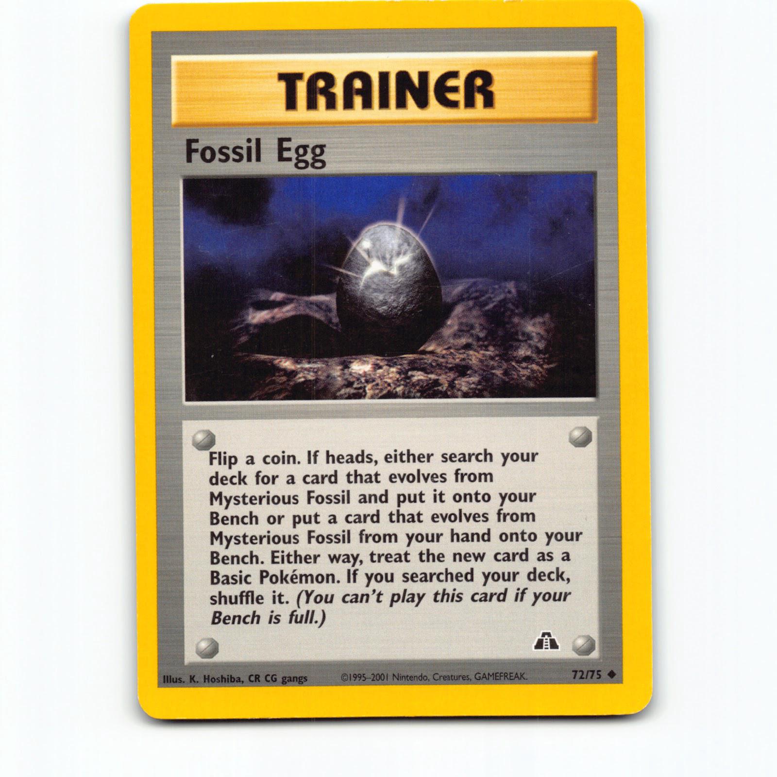Fossil Egg 072/075 Pokémon N2 EN Neo Discovery Pokemon Kort Wizards of The Coast