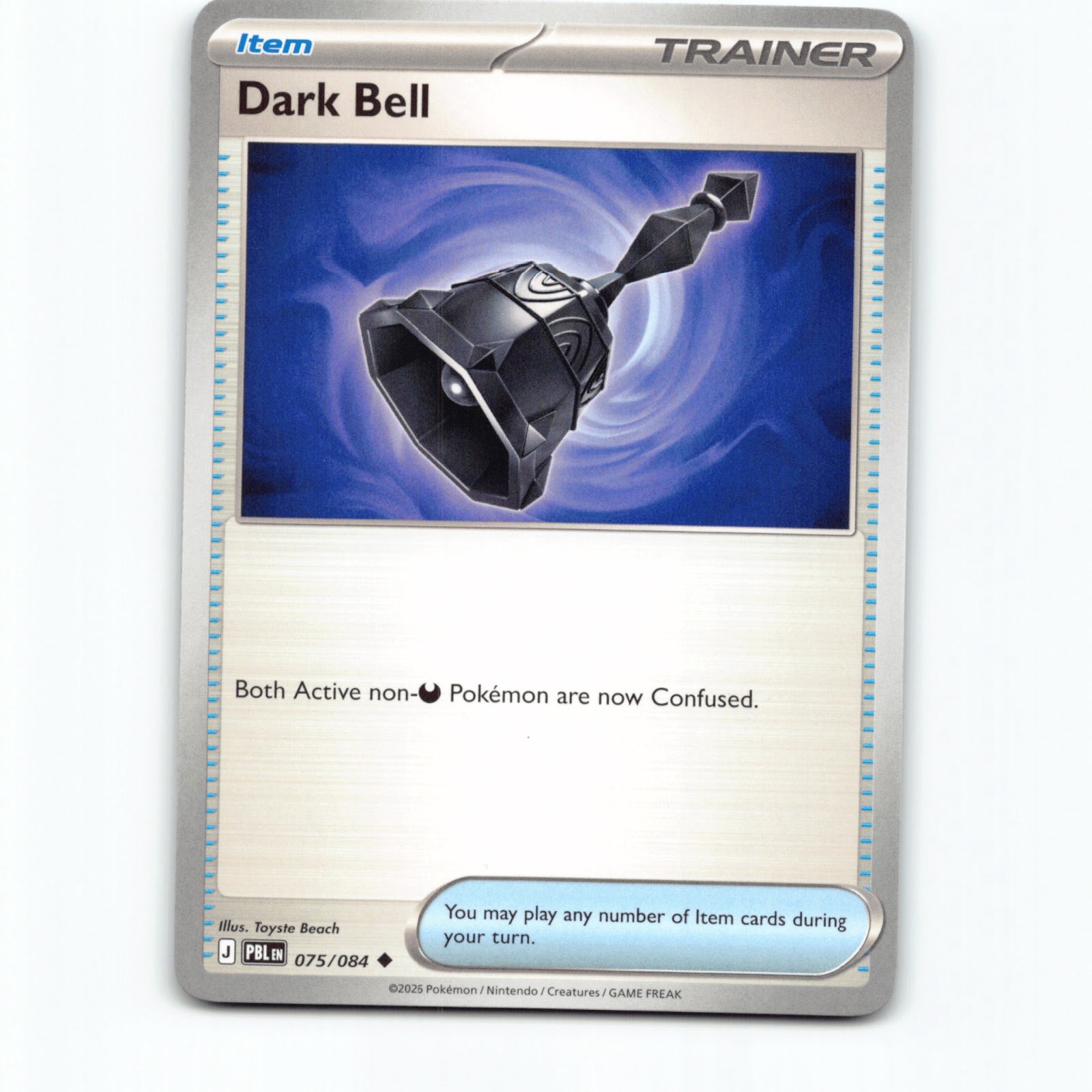 Pokémon Dark Bell PBL EN 075/084 Pokemon Kort Pitch Black Mega Evolution