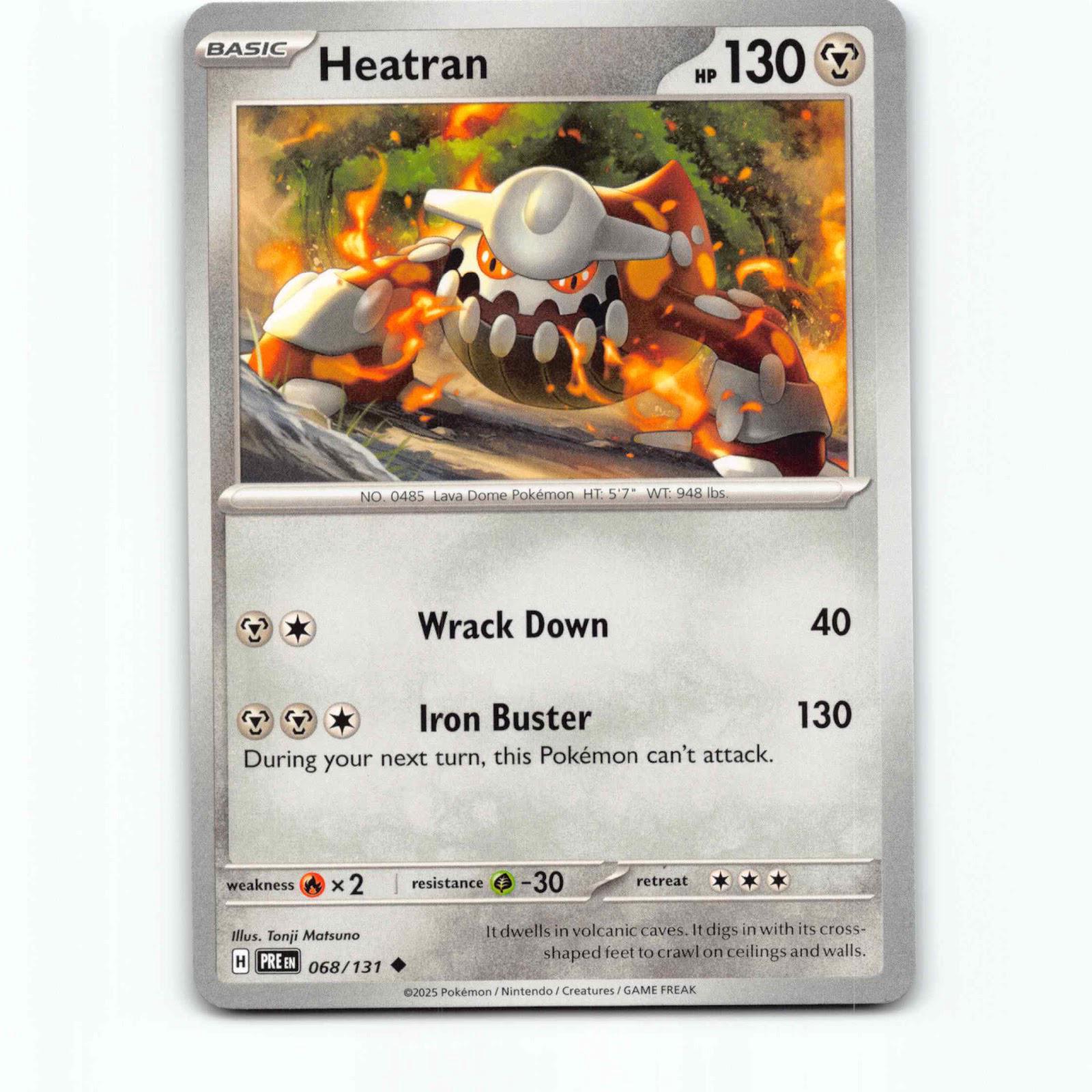Heatran 068/131 Pokémon PRE EN Prismatic Evolutions Pokemon Kort Scarlet & Viole