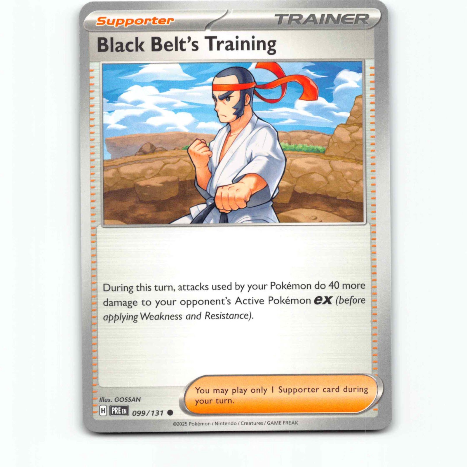 Black Belt's Training 099/131 Pokémon PRE EN Prismatic Evolutions Pokemon Kort S