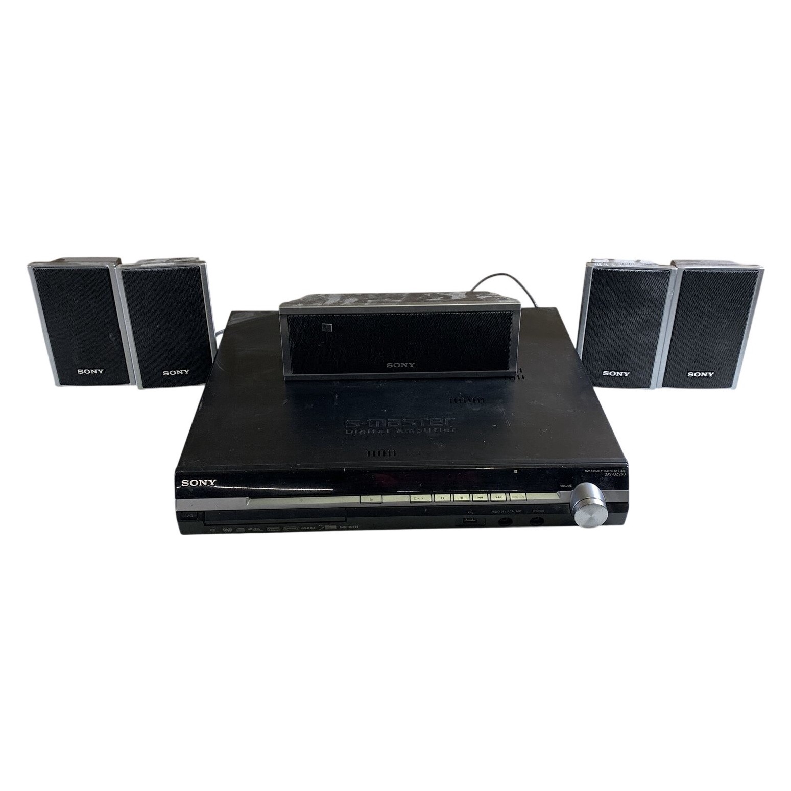Sony DAV-DZ260 Hemmabiosystem 5 Högtalare DVD HDMI S-Master Svart