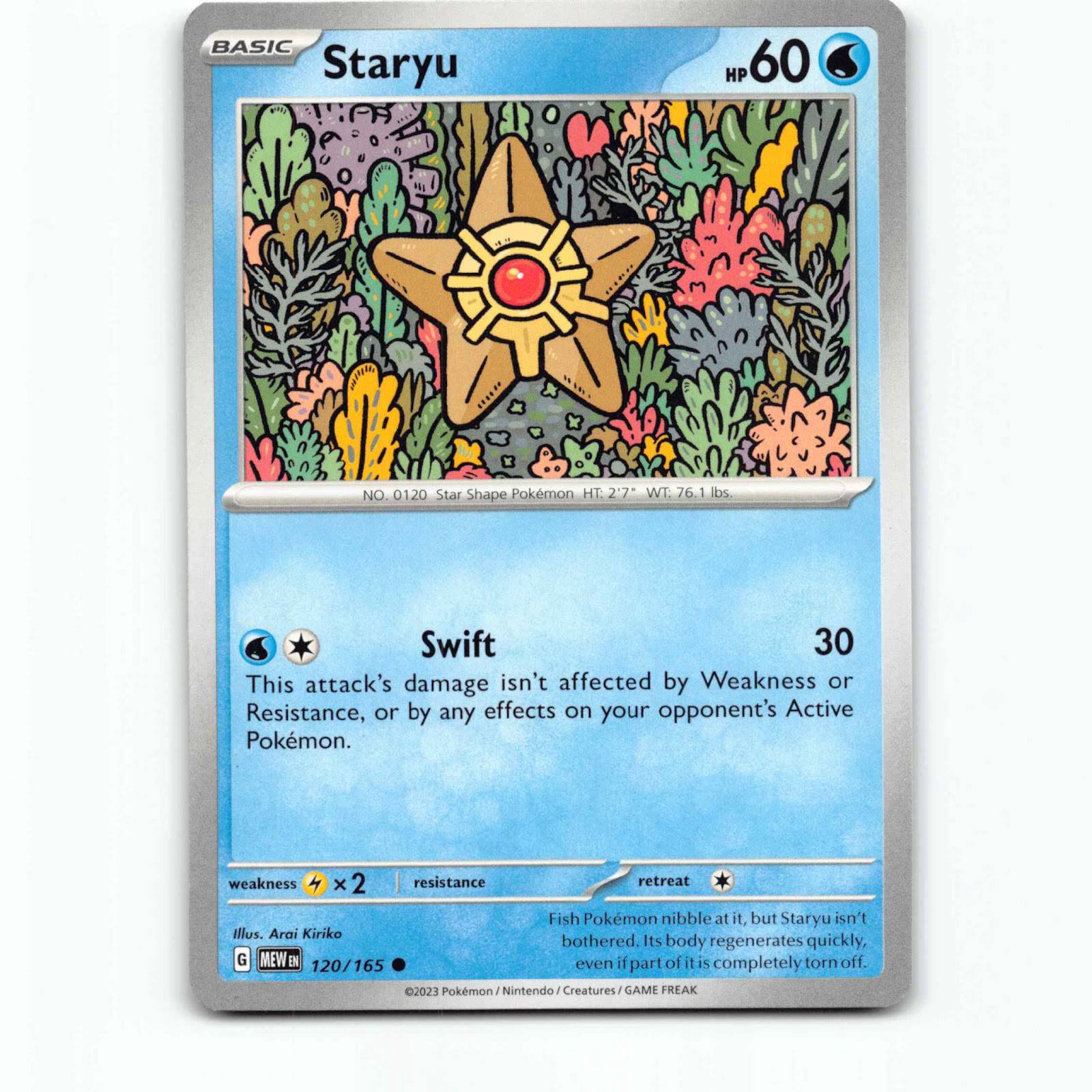 Staryu 120 Pokémon MEW EN 120/165 151 Pokemon Kort Scarlet & Violet