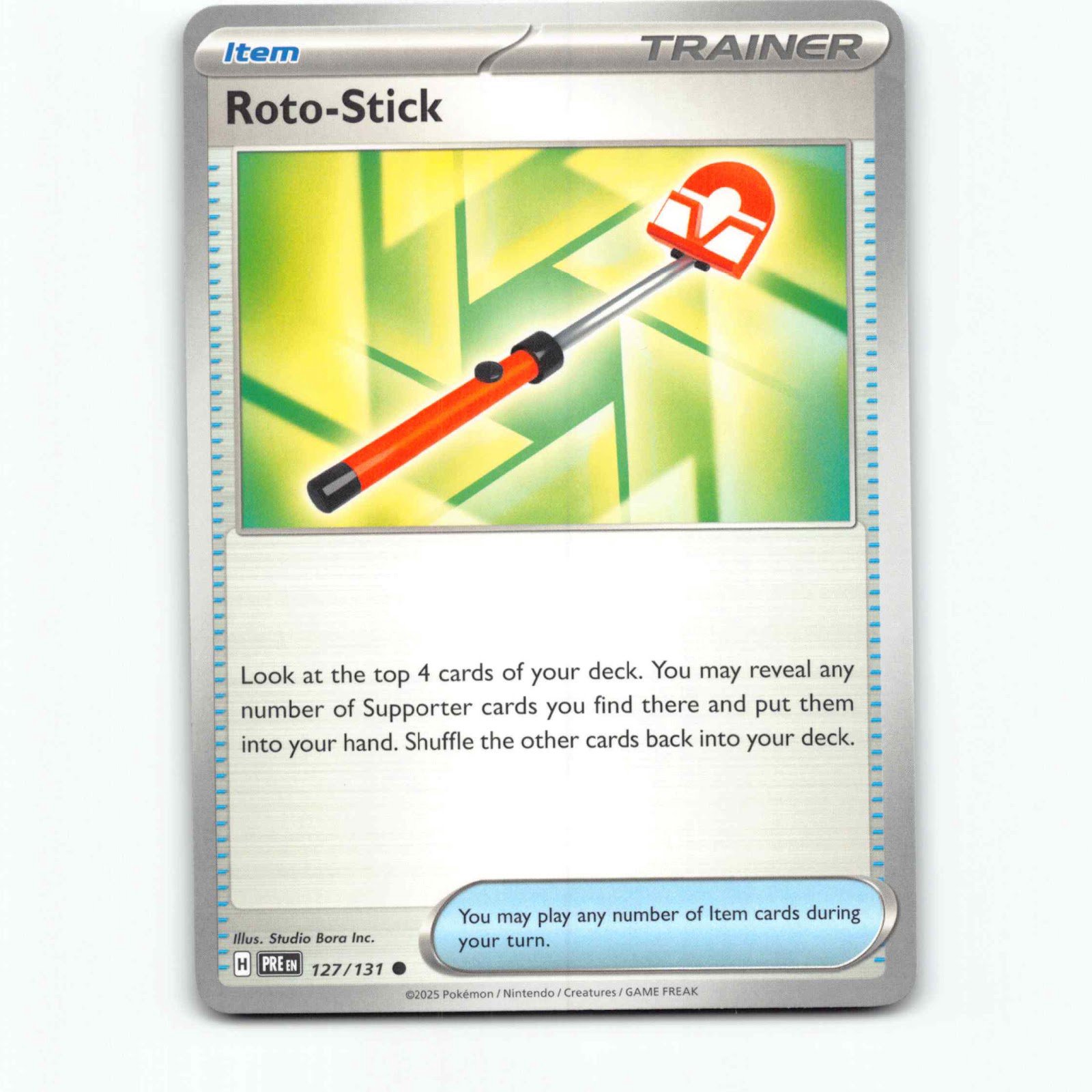 Roto-Stick 127/131 Pokémon PRE EN Prismatic Evolutions Pokemon Kort Scarlet & Vi