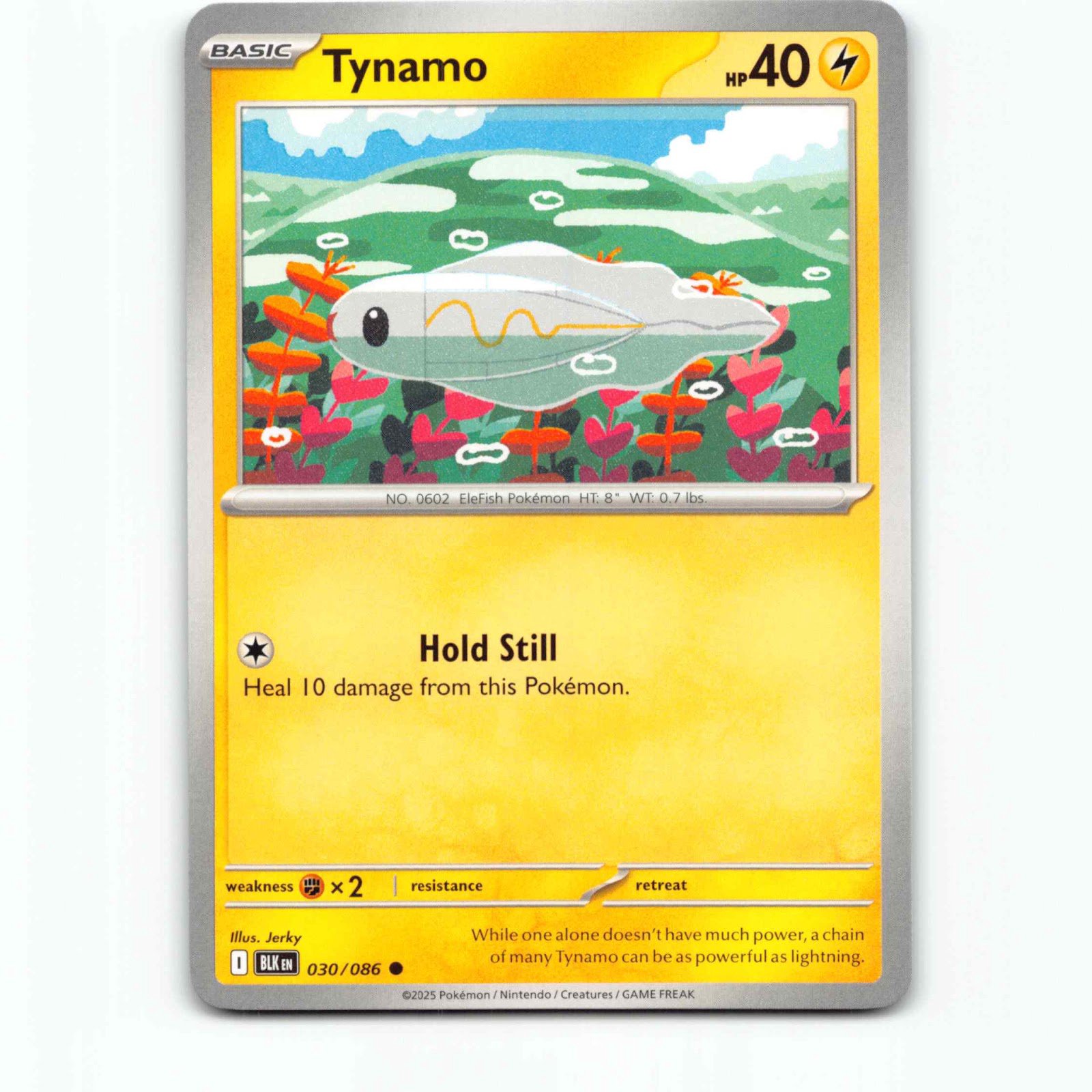 Tynamo 030/086 Pokémon BLK EN Black Bolt Pokemon Kort Scarlet & Violet
