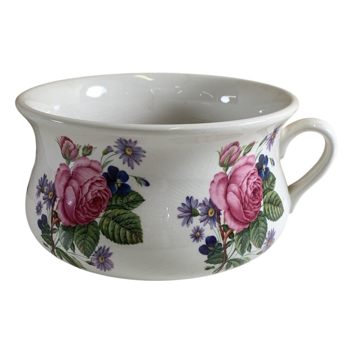 Portmeirion Pottery Porslins Potta Blomkruka Vintage Rosor Porslin England Kruka