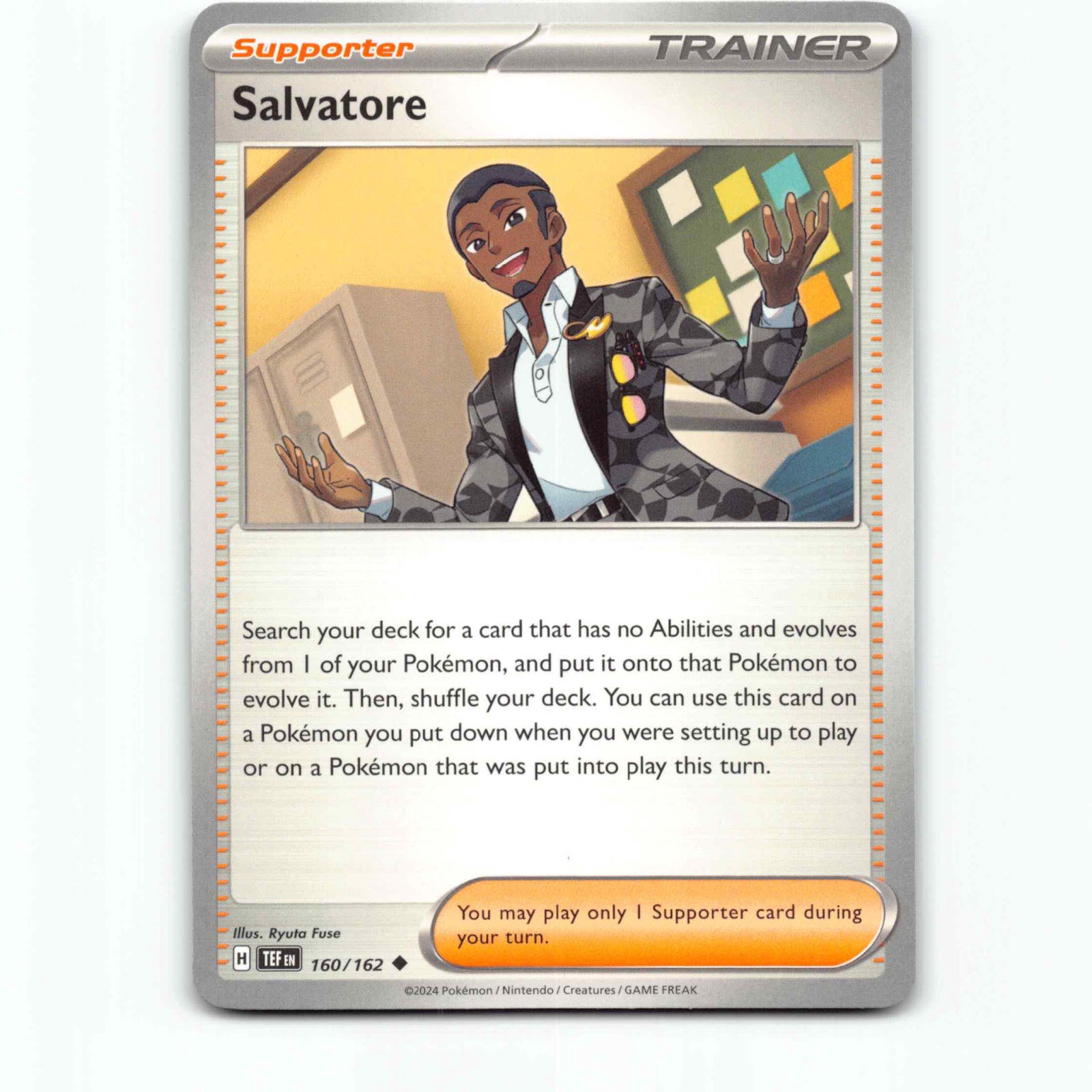 Salvatore 160/162 Pokémon TEF EN Temporal Forces Pokemon Kort Scarlet & Violet