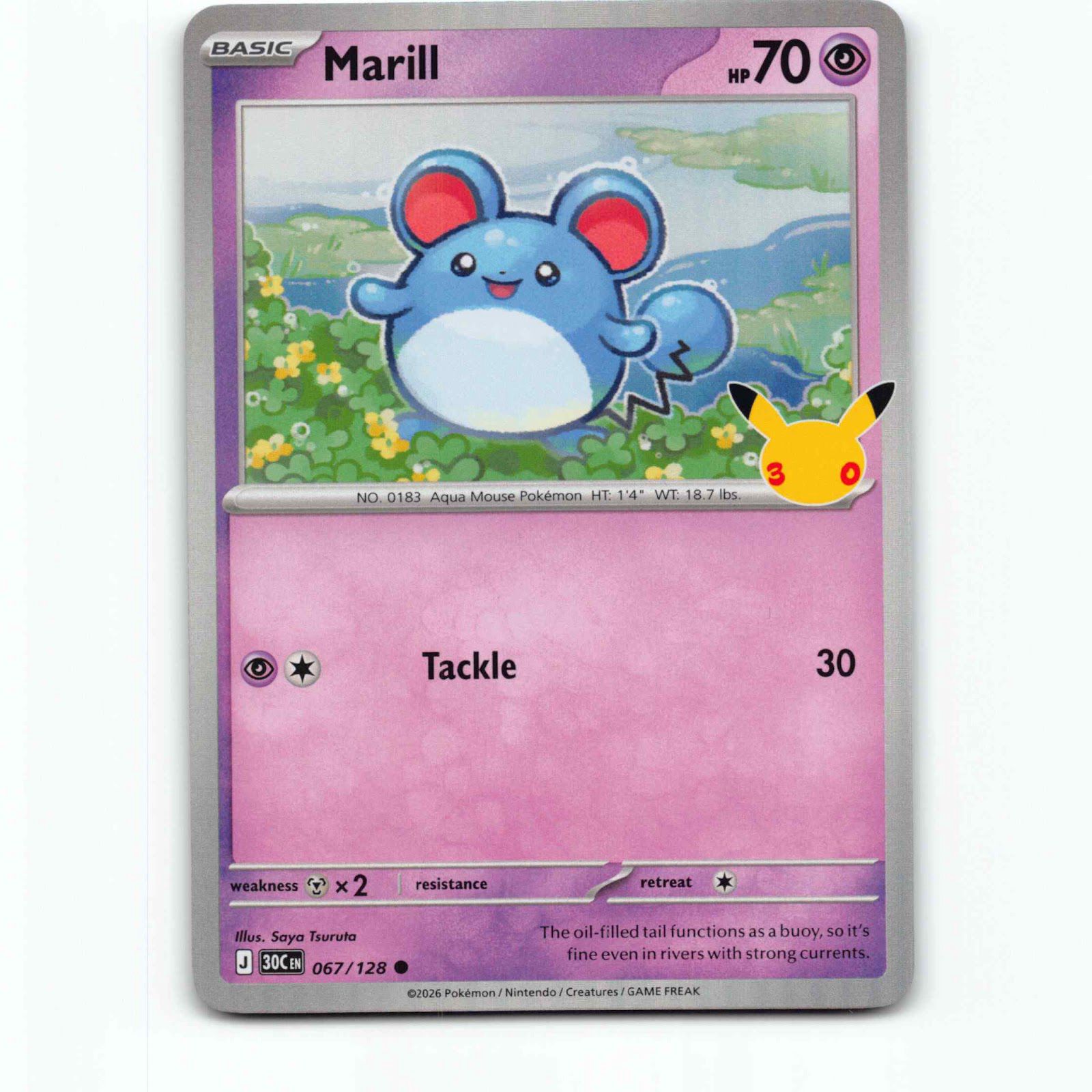 Mewtwo 63 Holo Pokémon 30C EN 063/128 30th Celebration Pokemon Kort