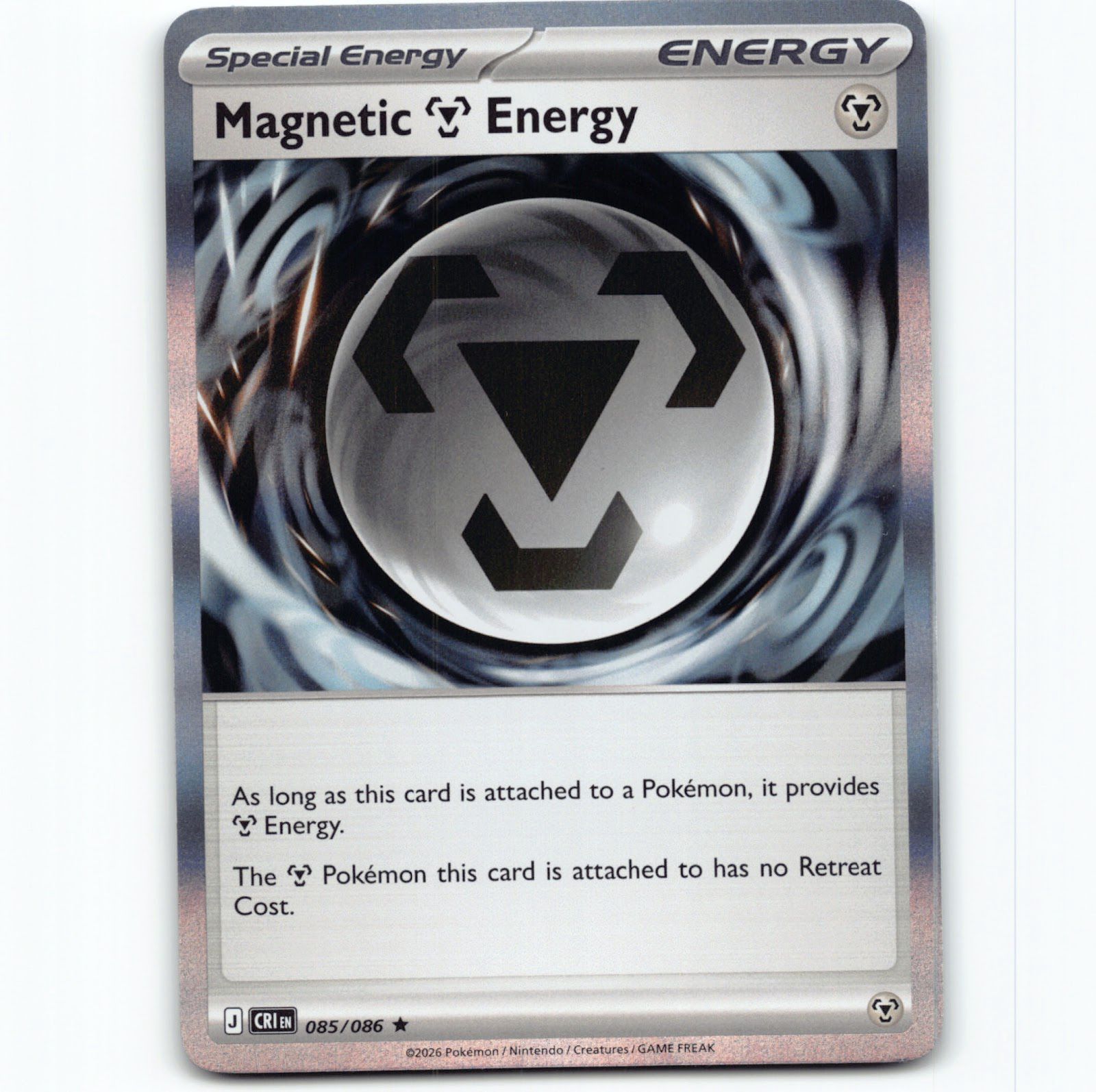 Pokémon Magnetic M Energy CRI EN 085/086 Holo Pokemon Kort Chaos Rising Mega Evo