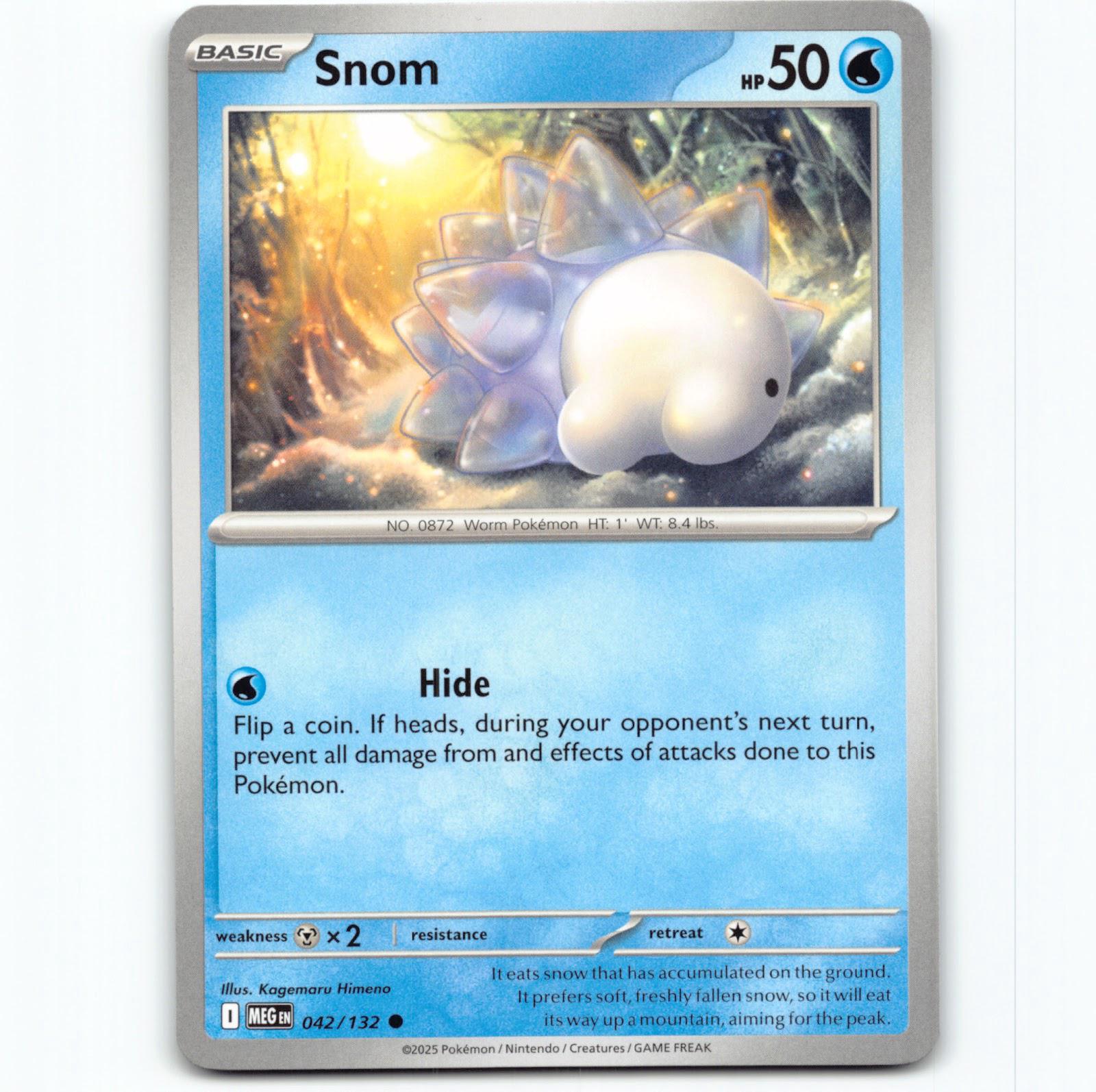 Pokémon Snom MEG EN 042/132 Pokemon Kort Mega Evolution Mega Evolution