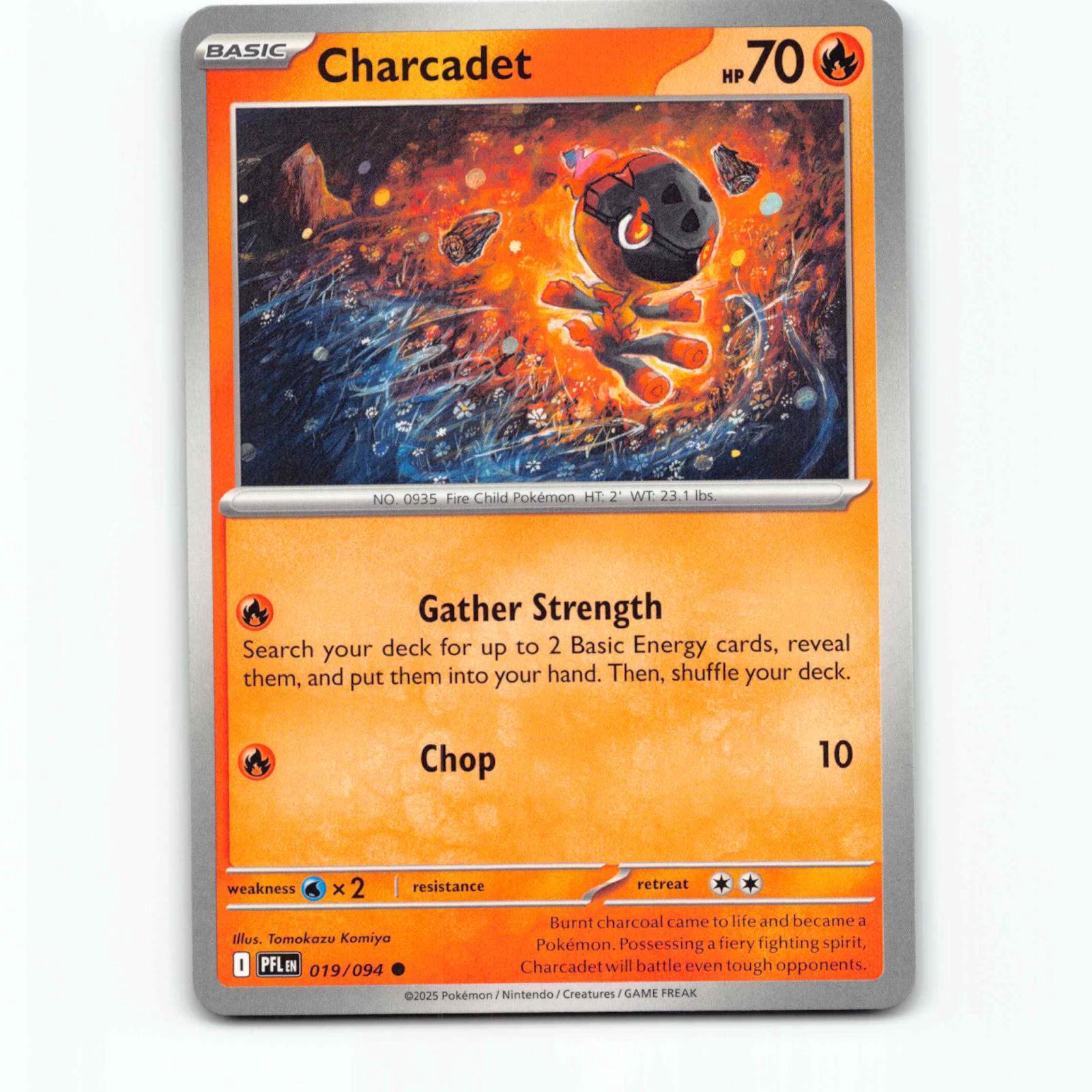 Charcadet 019/094 Pokémon PFL EN Phantasmal Flames Pokemon Kort Mega Evolution