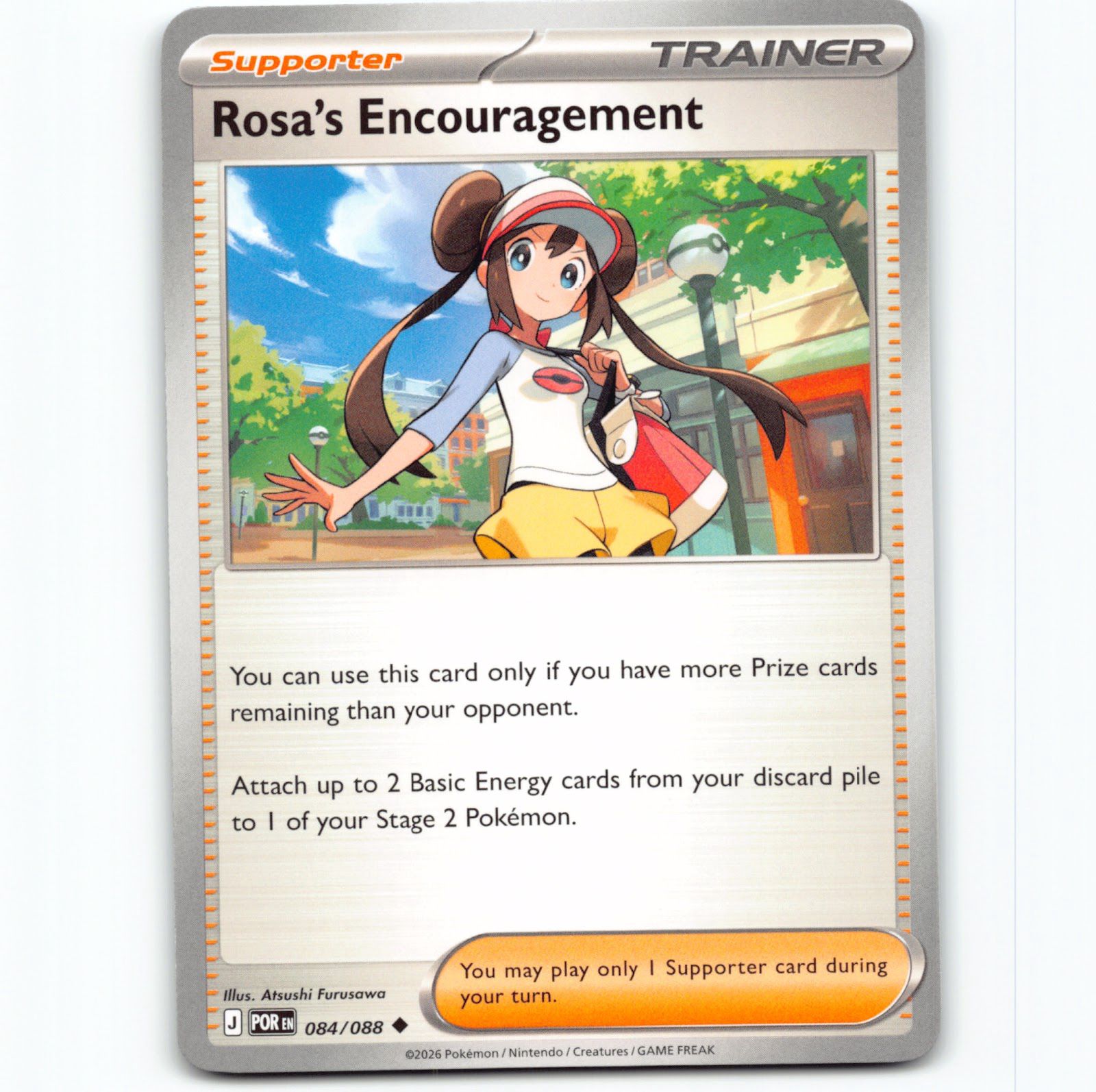 Pokémon Rosa's Encouragement POR EN 084/088 Pokemon Kort Perfect Or