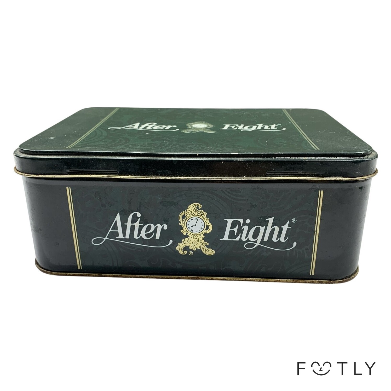 After Eight Plåtburk Svart Metall Ask Retro Godisburk Samlarburk Aftereight Godi