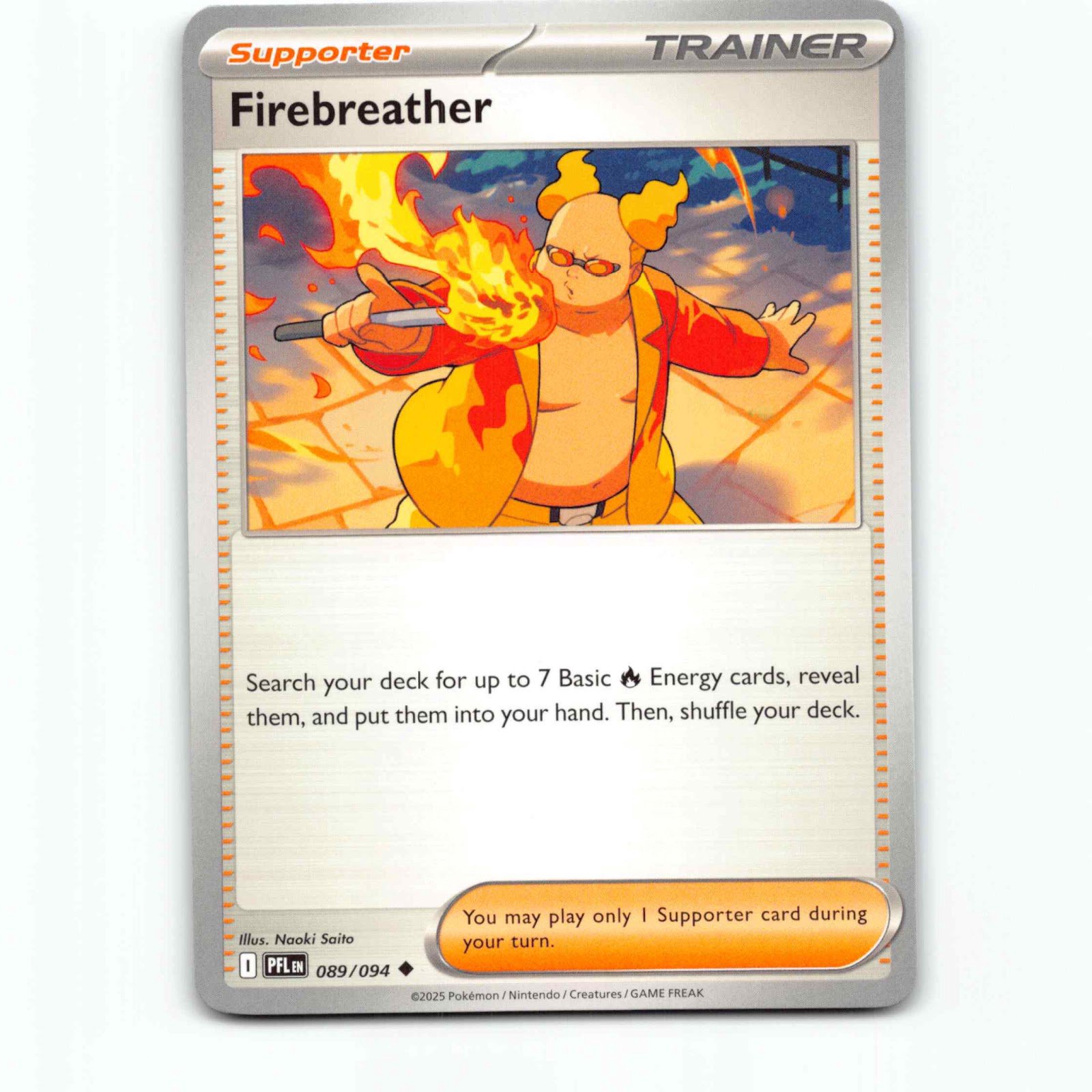 Firebreather 089/094 Pokémon PFL EN Phantasmal Flames Pokemon Kort Mega Evolutio