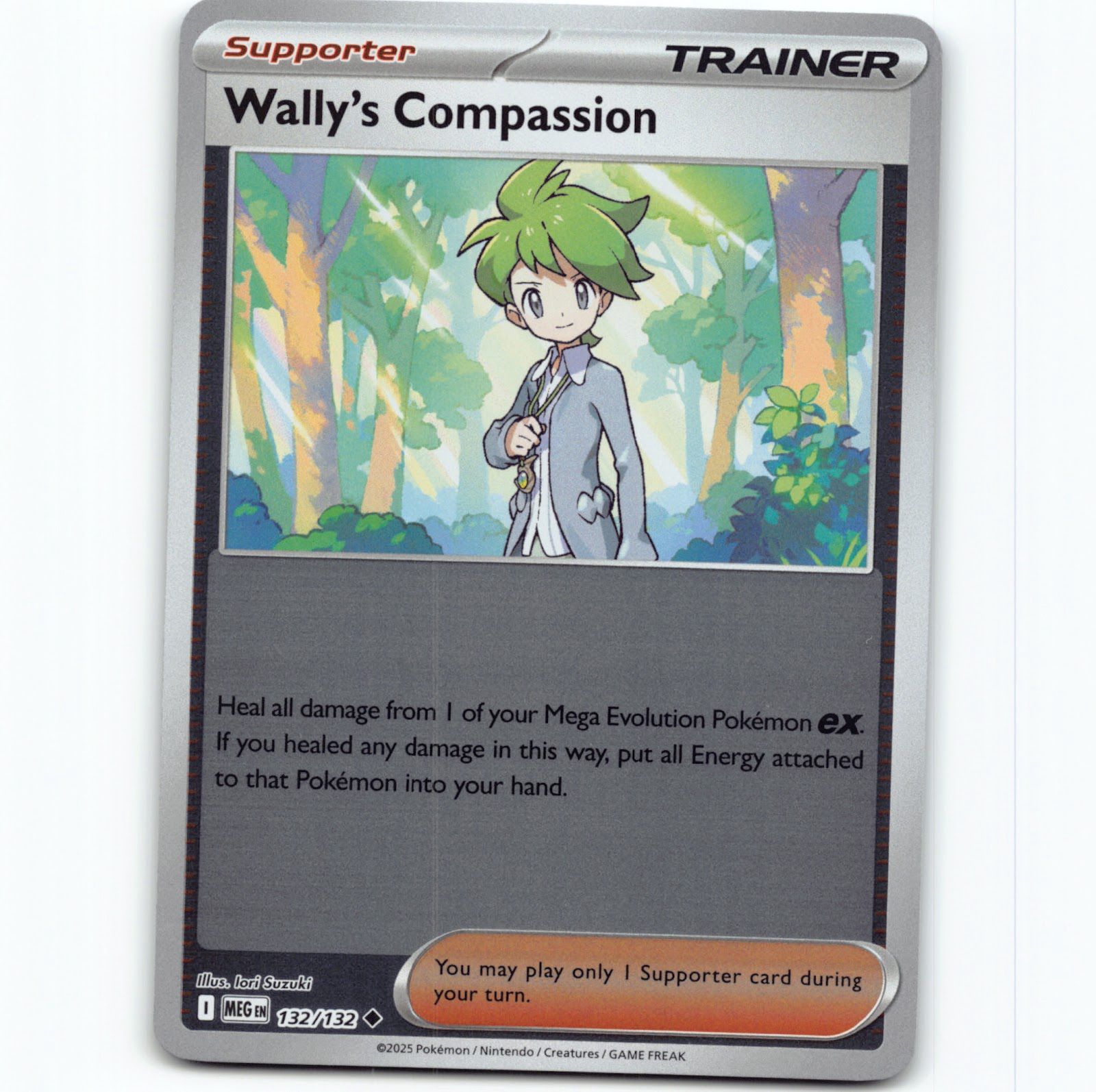 Pokémon Wally's Compassion MEG EN 132/132 Reverse Holo Pokemon Kort Mega Evolut
