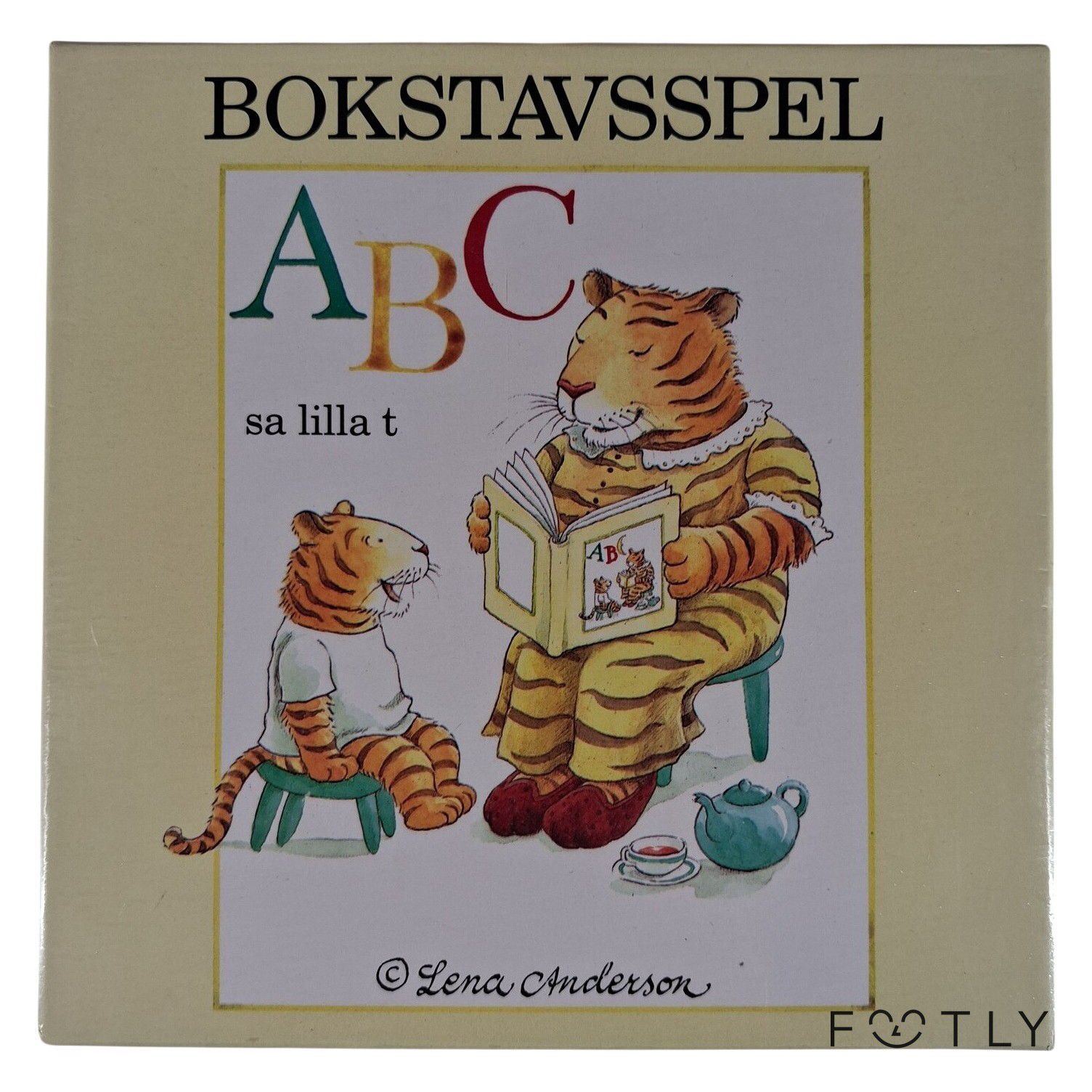 Bokstavsspel ABC sa lilla t Lena Anderson Barnspel Alfabet Lärspel Hjelm Förlag