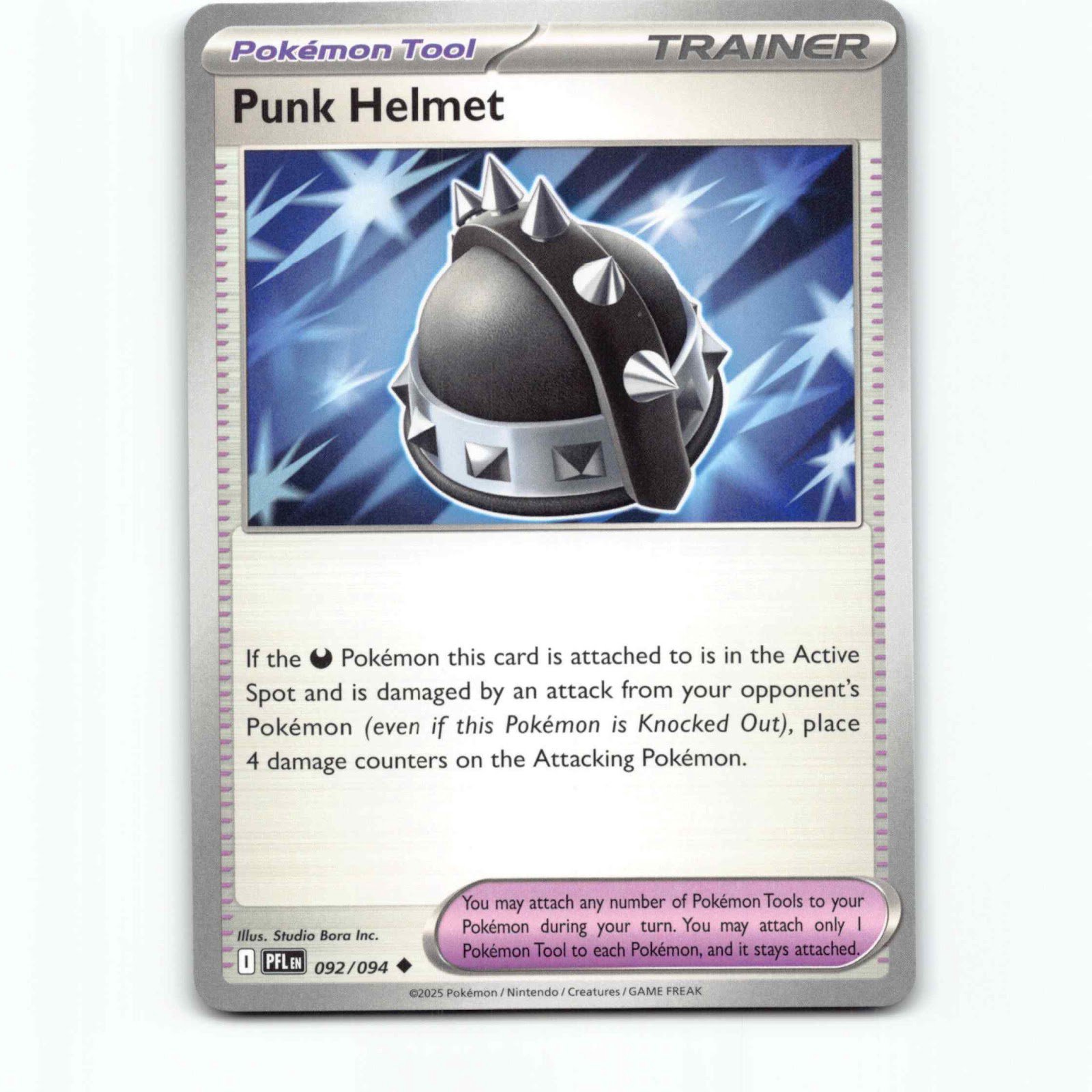 Punk Helmet 092/094 Pokémon PFL EN Phantasmal Flames Pokemon Kort Mega Evolution