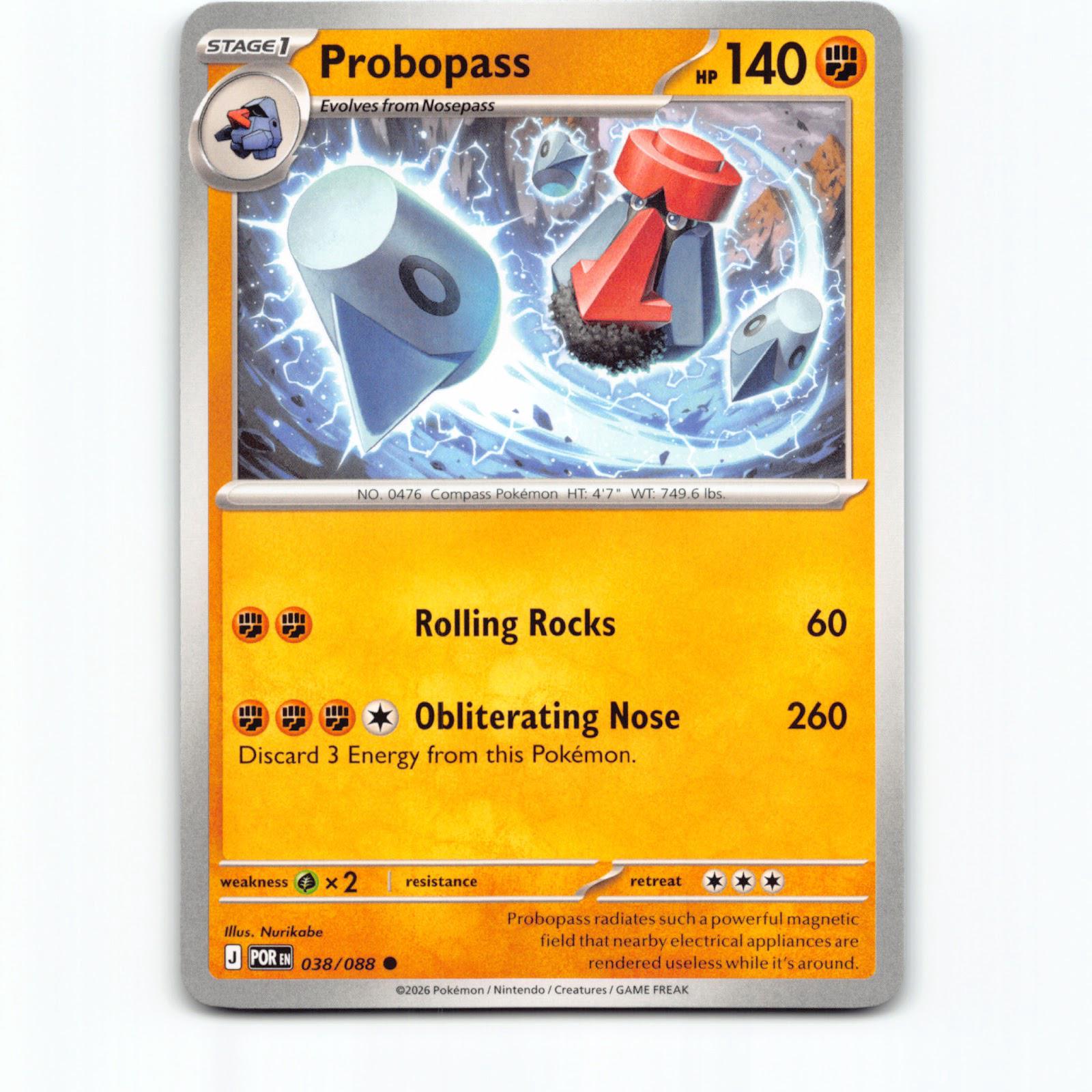 Pokémon Probopass POR EN 038/088 Pokemon Kort Perfect Order Mega Evolution