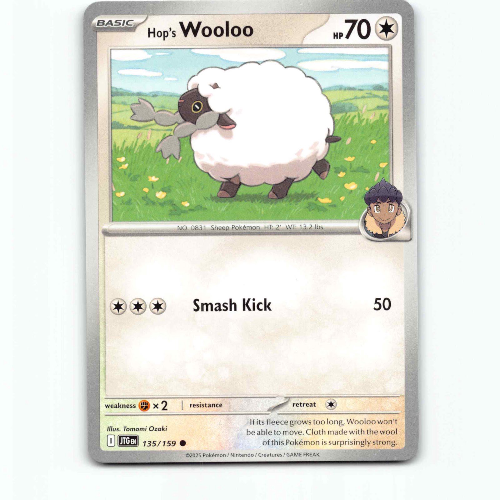 Hop's Wooloo 135/159 Pokémon JTG EN Journey Together Pokemon Kort Scarlet & Viol