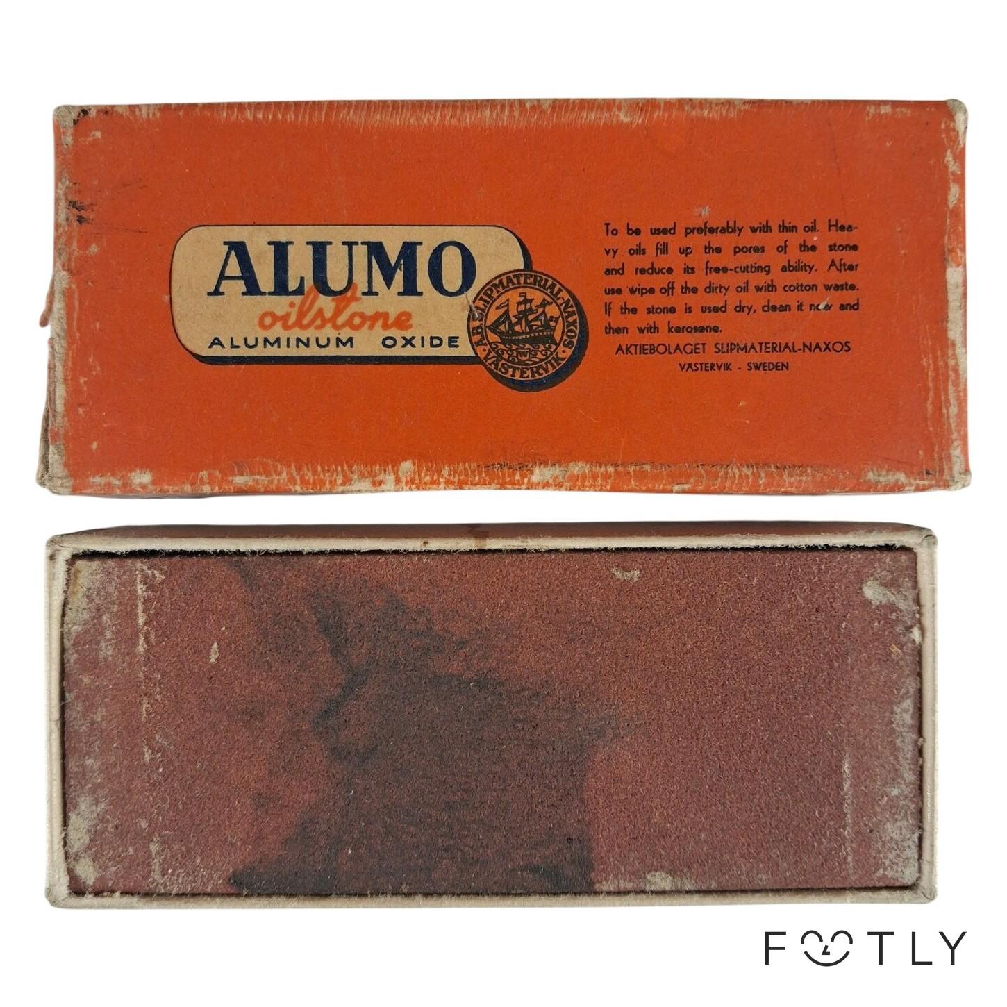 Alumo Oilstone Slipsten Aluminiumoxid Vintage Brynsten Västervik Sverige