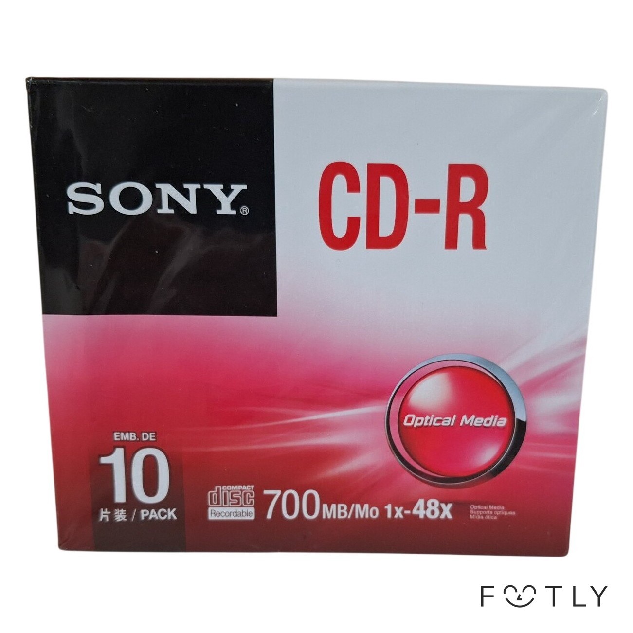 Sony CD-R 10 st 700MB 48x Skivor Optisk Media Brännbar Disc Recordable