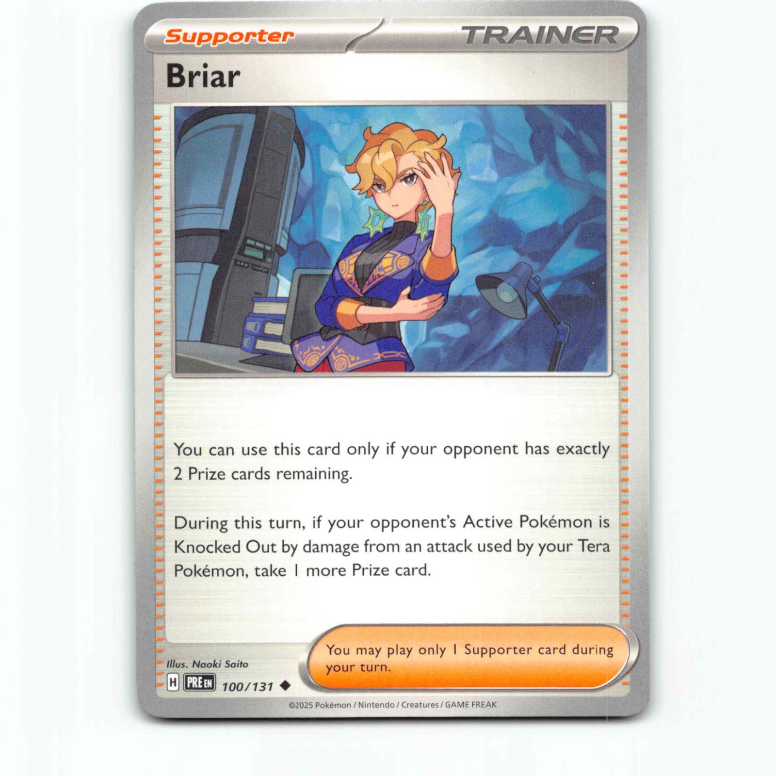 Briar 100/131 Pokémon PRE EN Prismatic Evolutions Pokemon Kort Scarlet & Violet