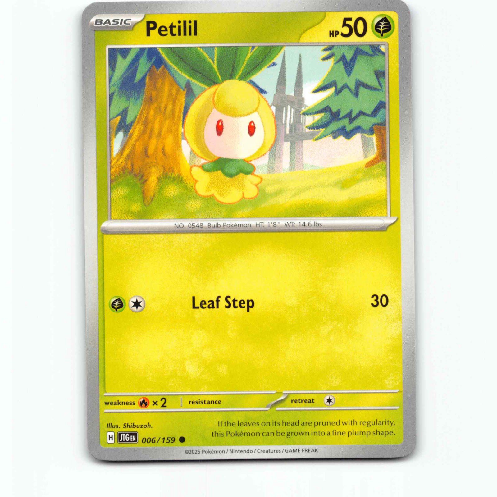 Petilil 006/159 Pokémon JTG EN Journey Together Pokemon Kort Scarlet & Violet