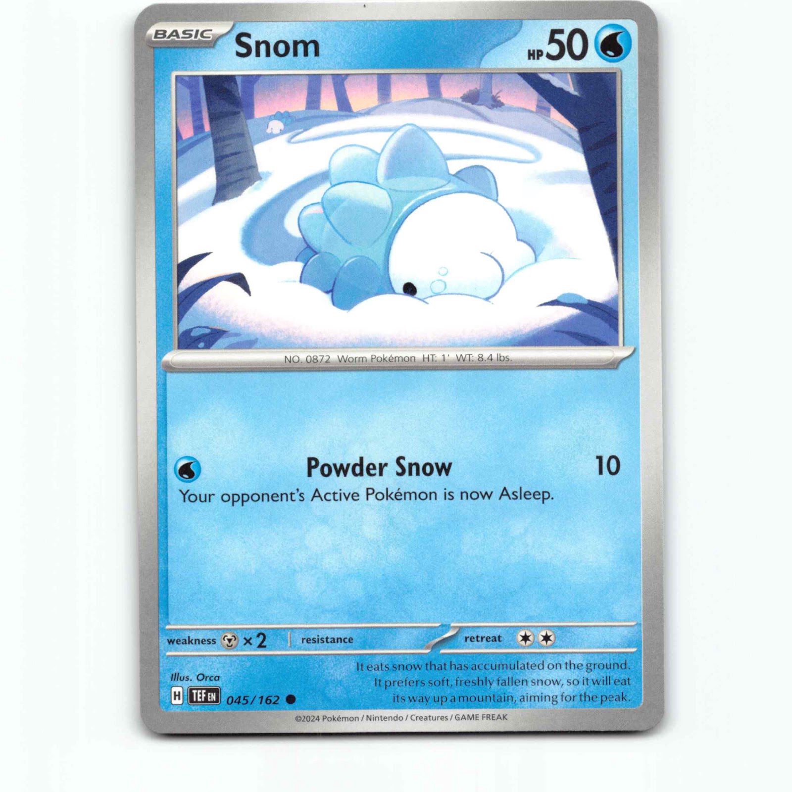 Snom 045/162 Pokémon TEF EN Temporal Forces Pokemon Kort Scarlet & Violet
