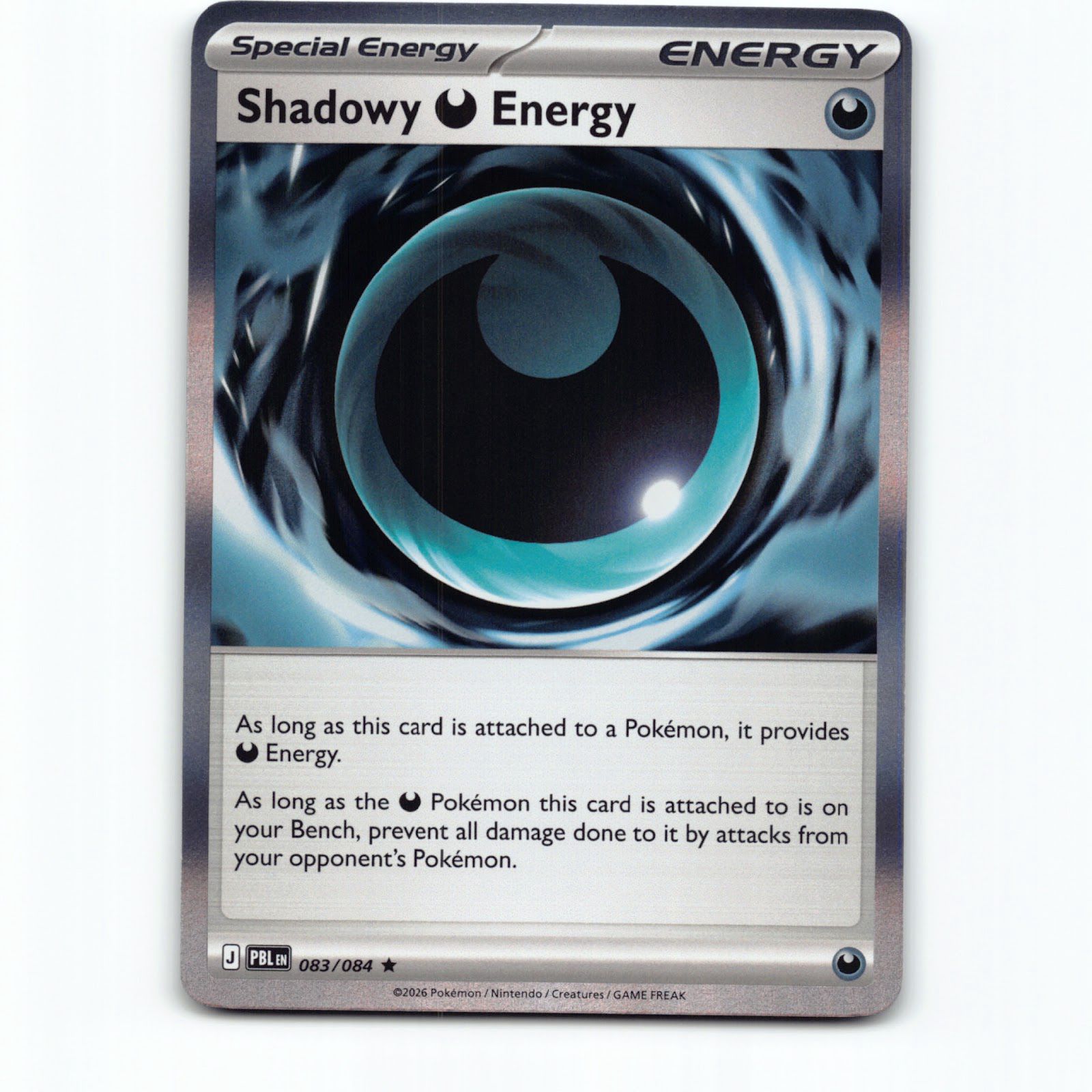 Shadowy Darkness Energy 083/084 Pokémon Reverse Holo PBL EN Pitch Black Pokemon