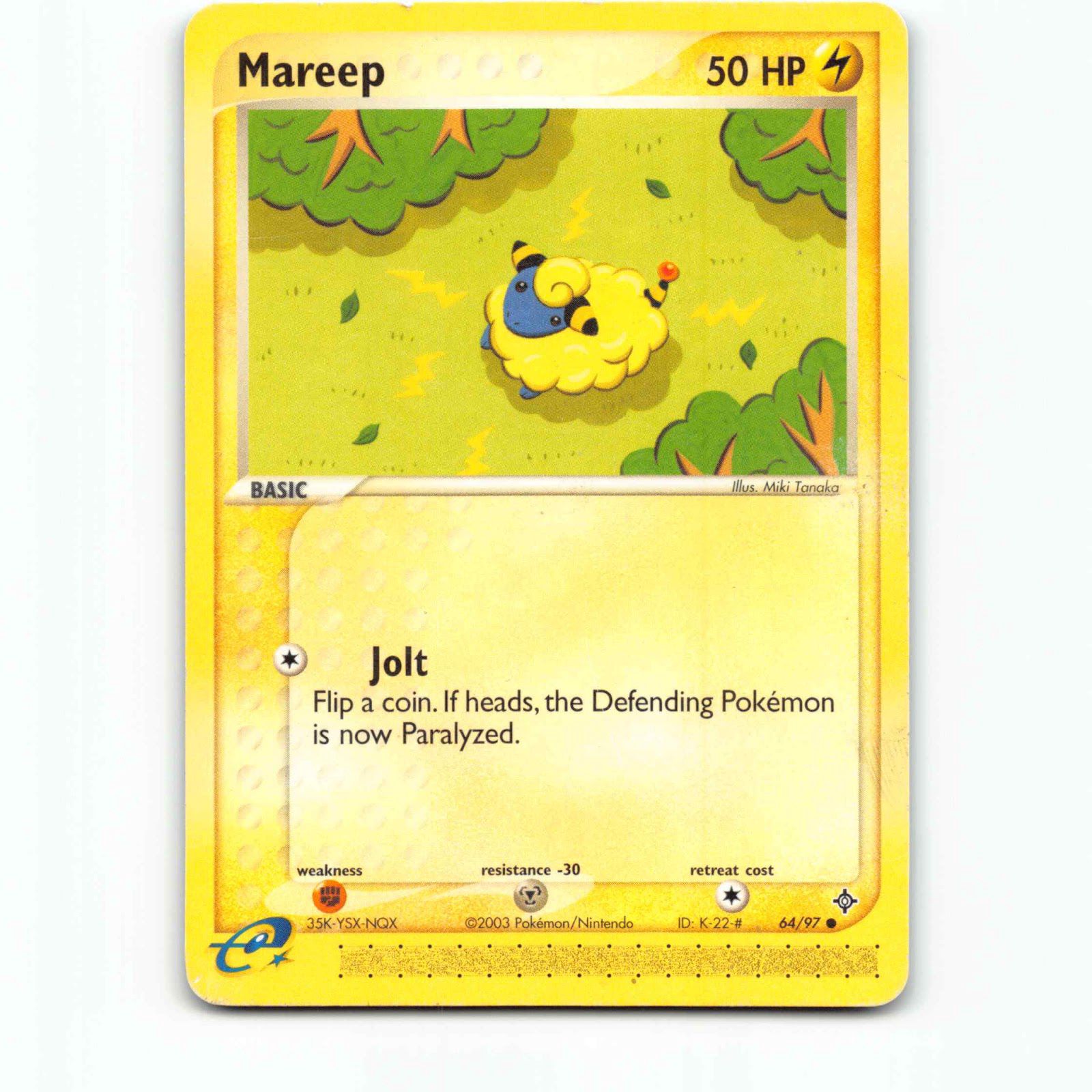 Mareep 64 Pokémon DR EN 64/97 Dragon Pokemon Kort EX-Era