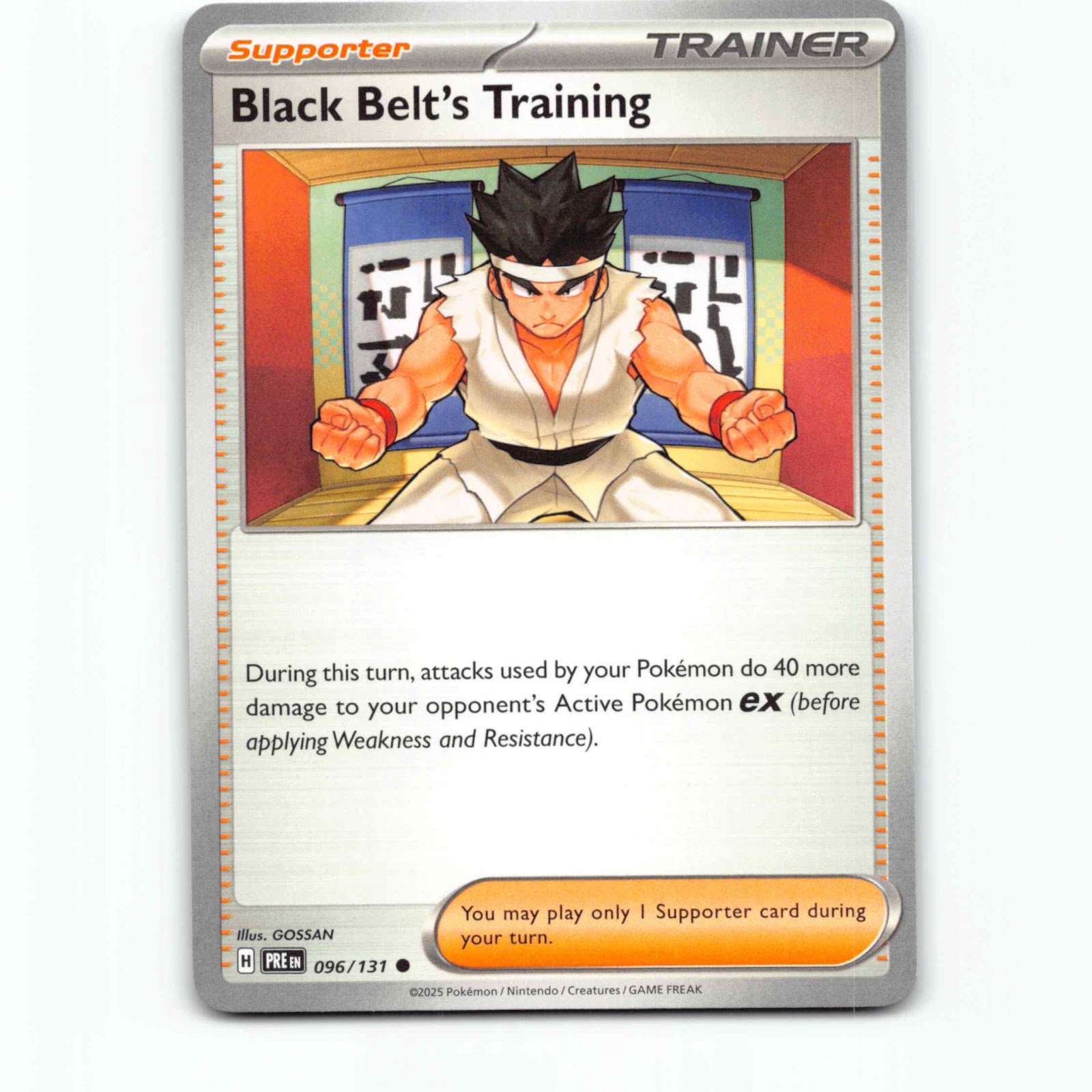 Black Belt's Training 096/131 Pokémon PRE EN Prismatic Evolutions Pokemon Kort S