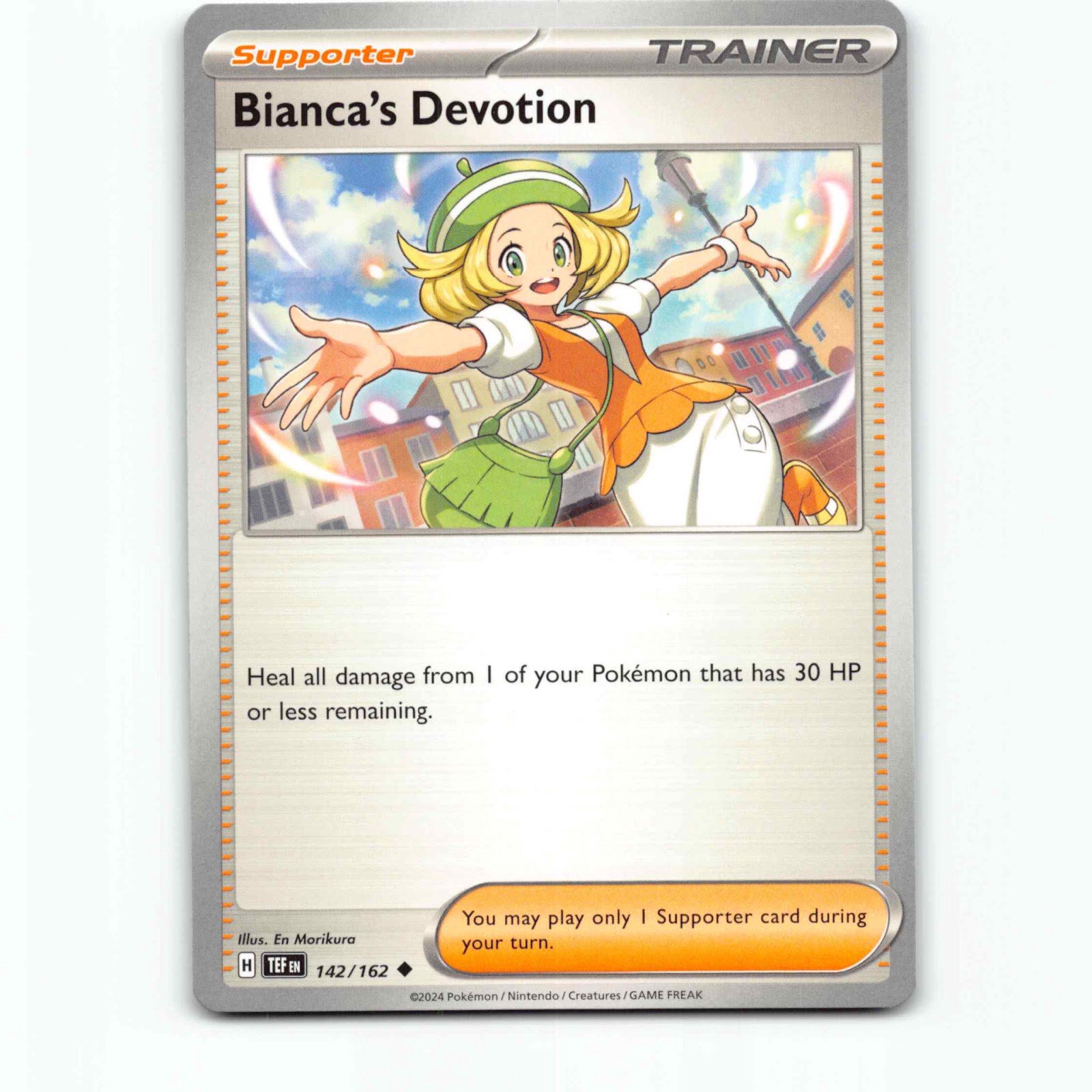 Bianca's Devotion 142/162 Pokémon TEF EN Temporal Forces Pokemon Kort Scarlet &