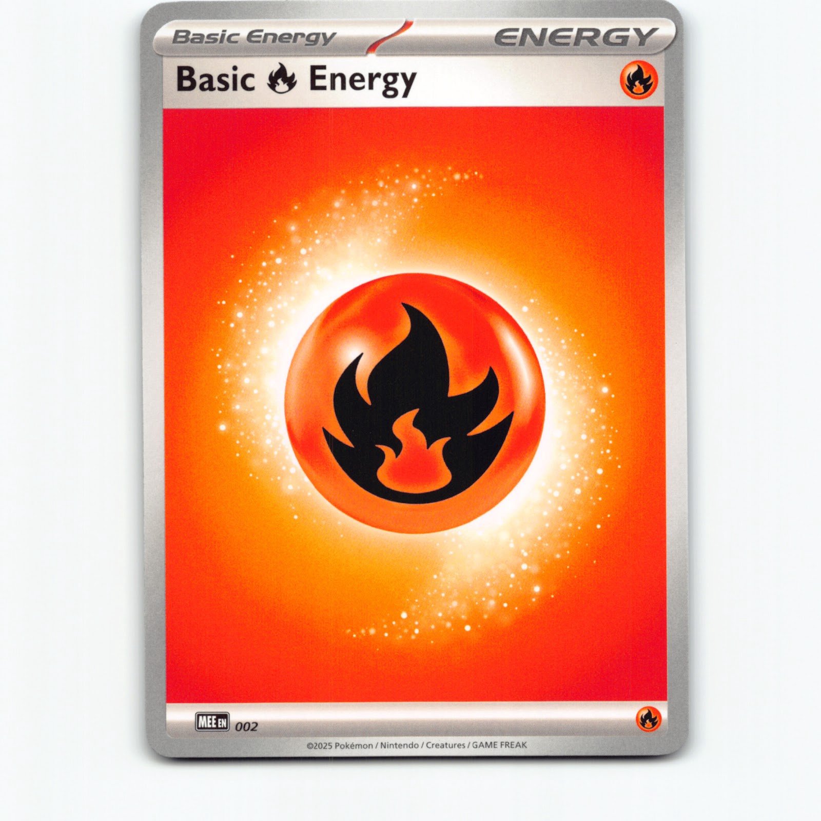 Pokémon Basic Fire Energy MEE EN 002/008 Pokemon Kort Mega Evolution Energy Mega