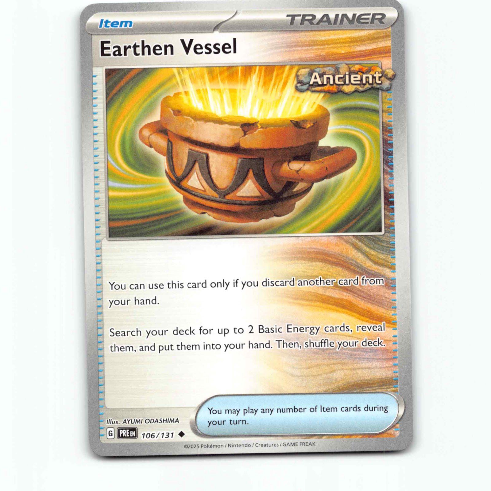 Earthen Vessel 106/131 Pokémon PRE EN Prismatic Evolutions Pokemon Kort Scarlet