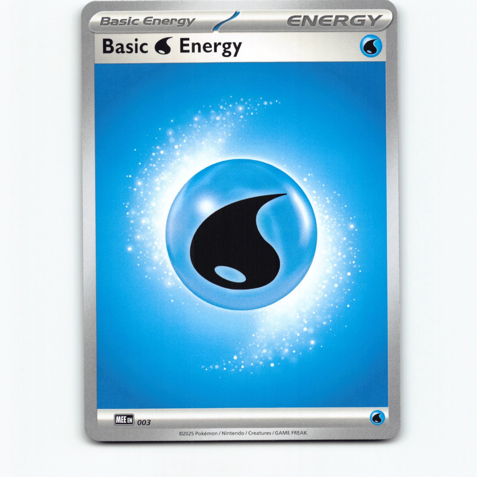Pokémon Basic Water Energy MEE EN 003/008 Pokemon Kort Mega Evolution Energy Meg