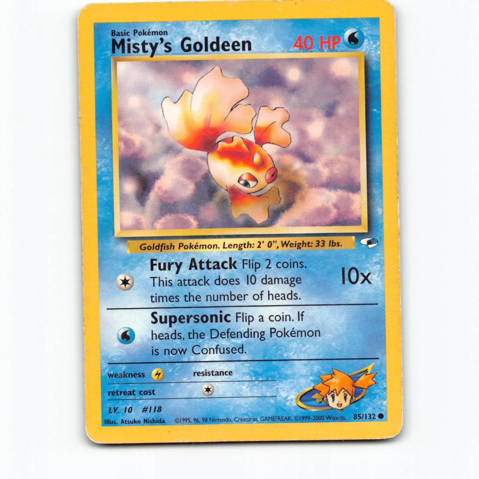 Pokémon Misty's Goldeen G1 EN 085/132 Pokemon Kort Gym Heroes Wizards of The Coa