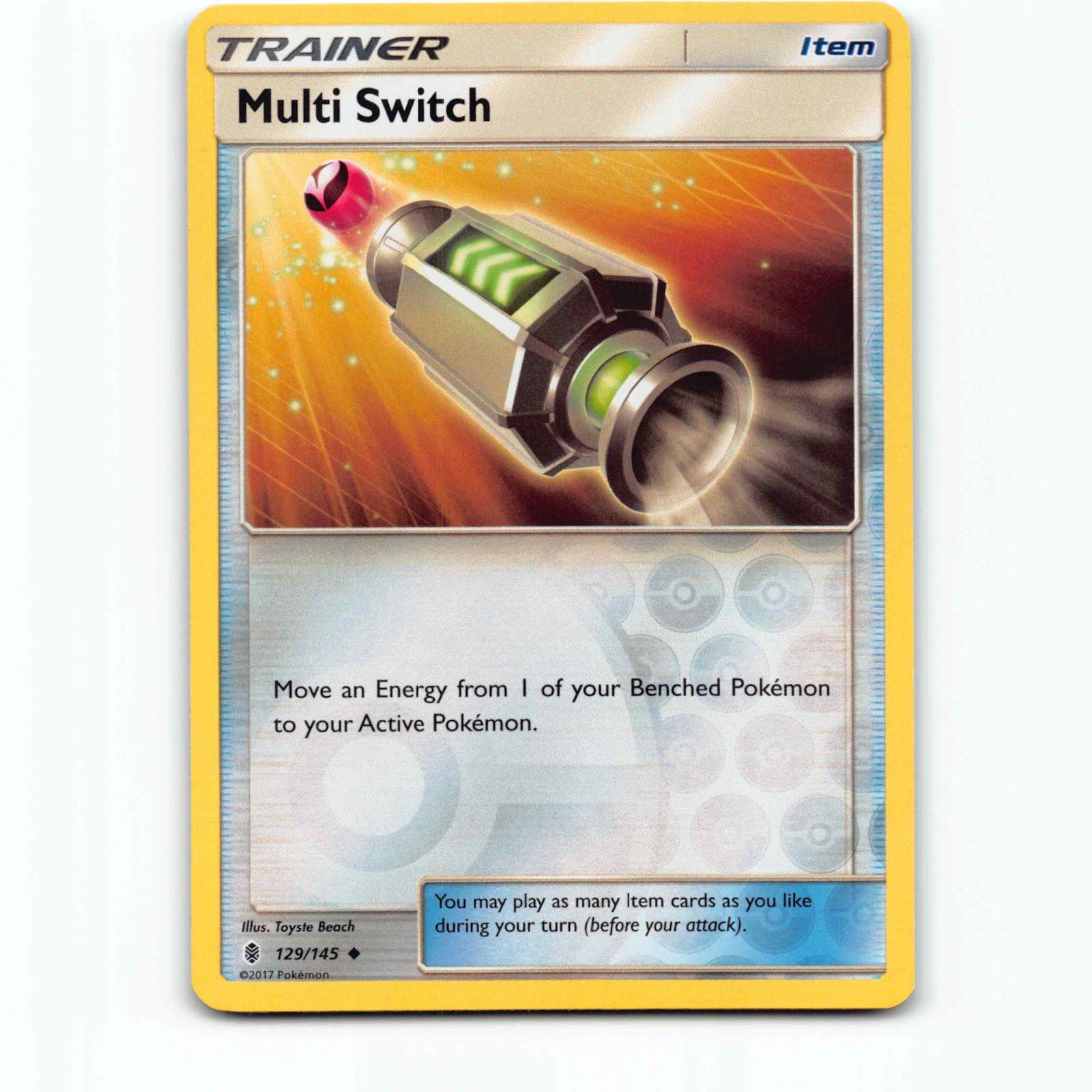 Multi Switch 129/145 Pokémon Reverse Holo GRI EN Guardians Rising Pokemon Kort S