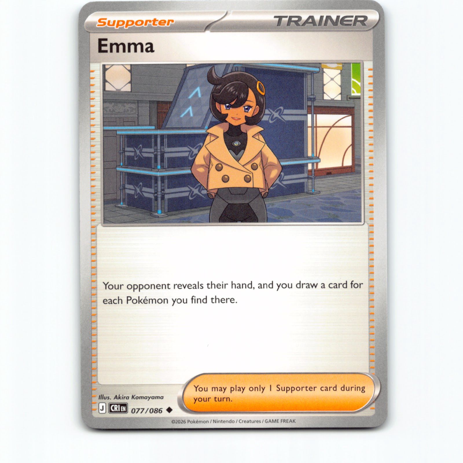 Emma 077/086 Pokémon CRI EN Chaos Rising Pokemon Kort Mega Evolution