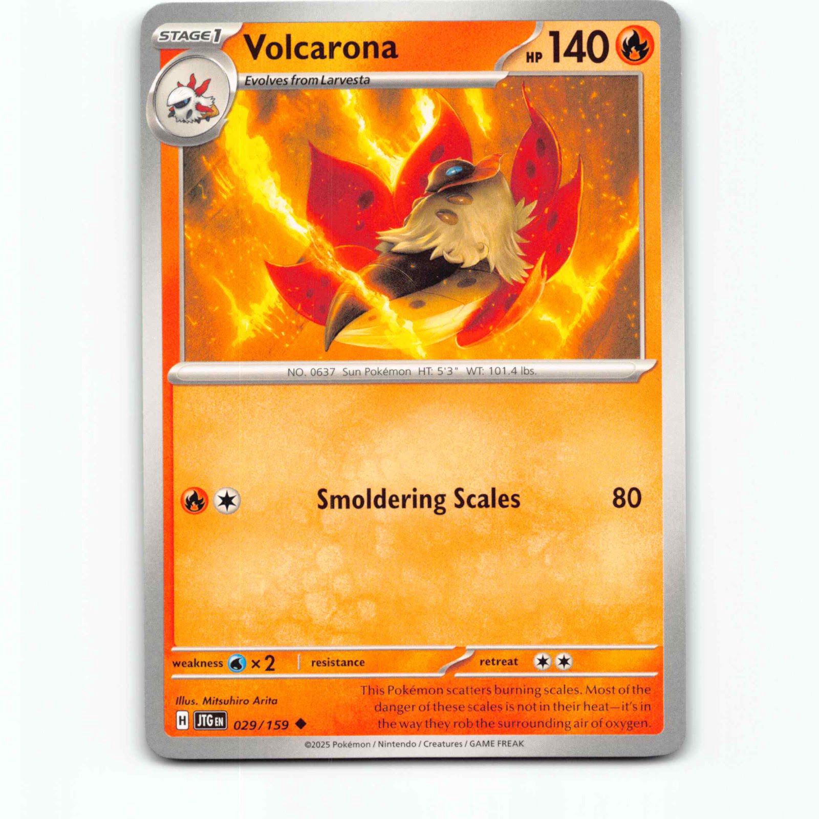 Volcarona 029/159 Pokémon JTG EN Journey Together Pokemon Kort Scarlet & Violet