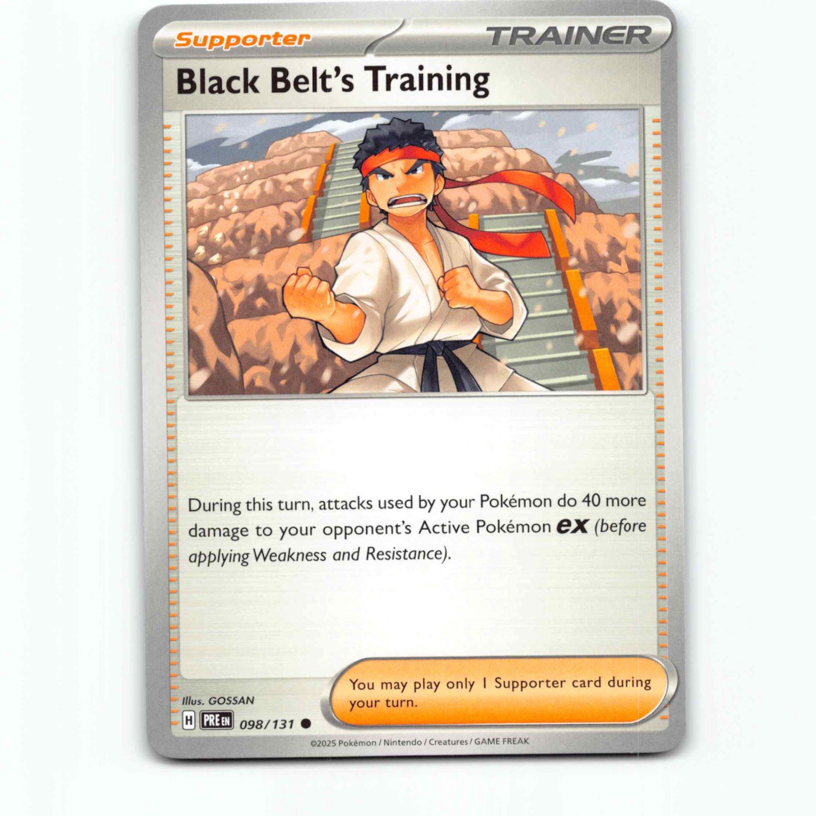 Black Belt's Training 098/131 Pokémon PRE EN Prismatic Evolutions Pokemon Kort S
