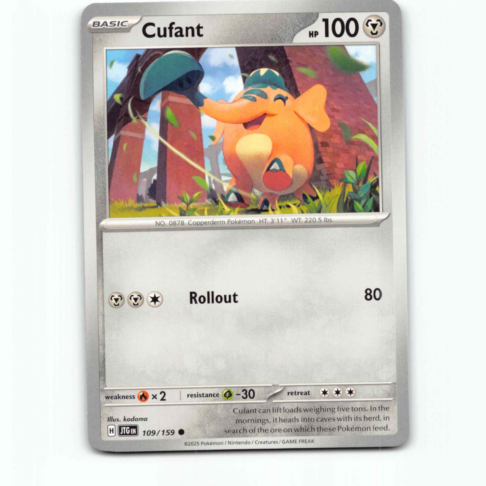 Cufant 109/159 Pokémon JTG EN Journey Together Pokemon Kort Scarlet & Violet