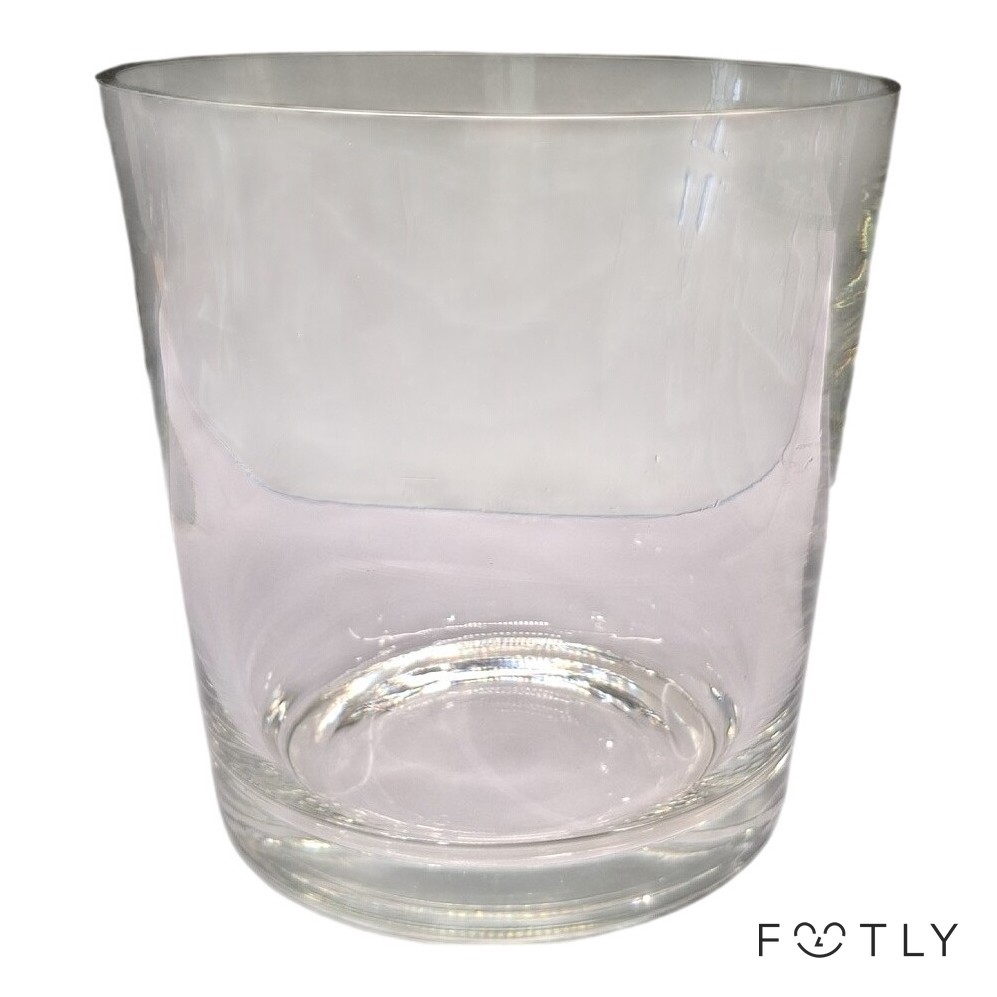 Glasvas Klar Cylinderformad Vas Blomvas Glas Rund Modern Skål