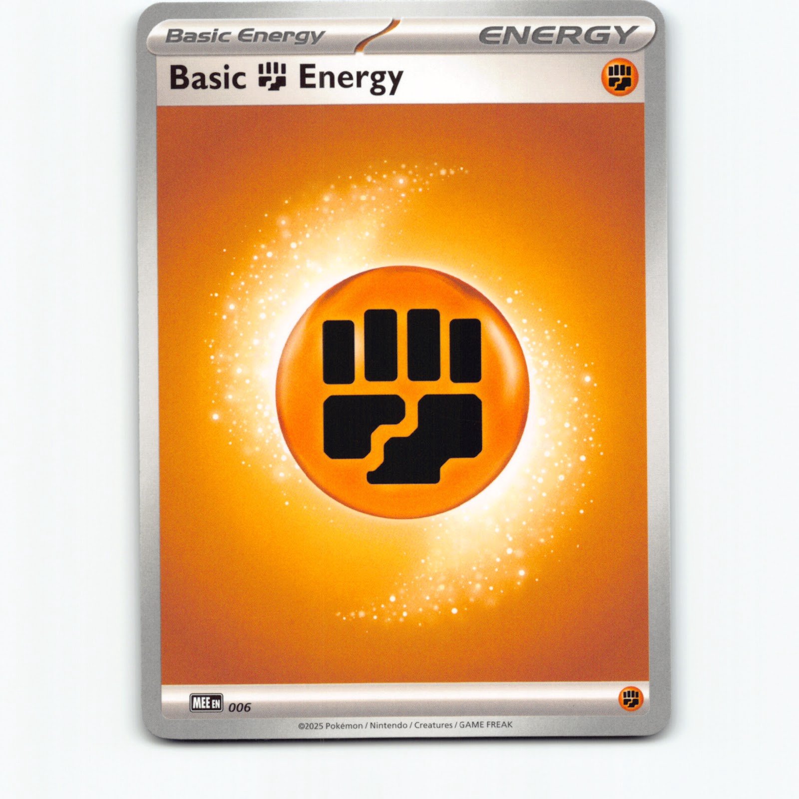 Pokémon Basic Fighting Energy MEE EN 006/008 Pokemon Kort Mega Evolution Energy