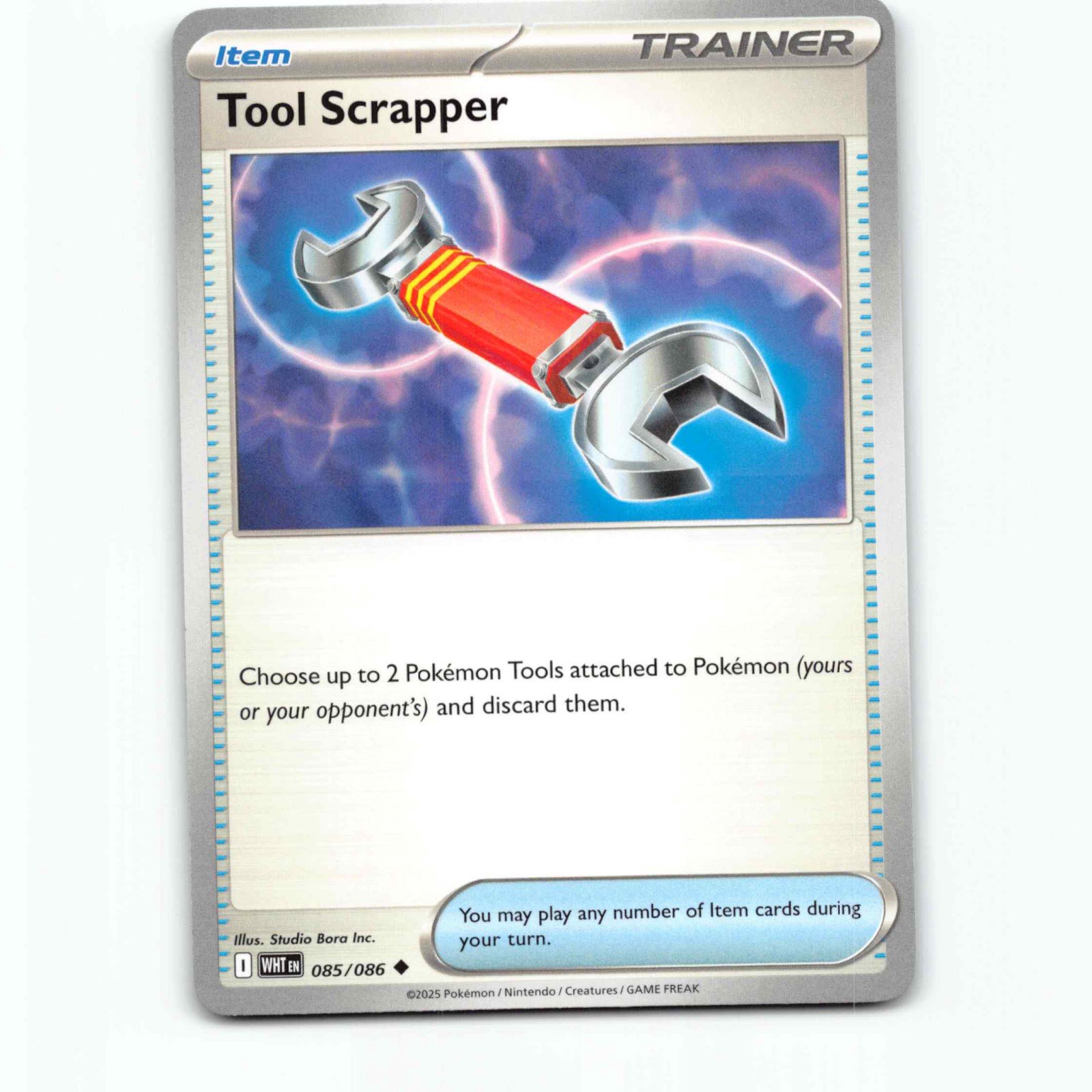 Tool Scrapper 085/086 Pokémon WHT EN White Flare Pokemon Kort Scarlet & Violet