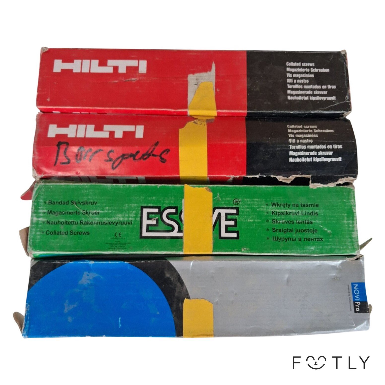 4 st Bandad Skruv Hilti Essve Novipro Magasinbandad Skruv