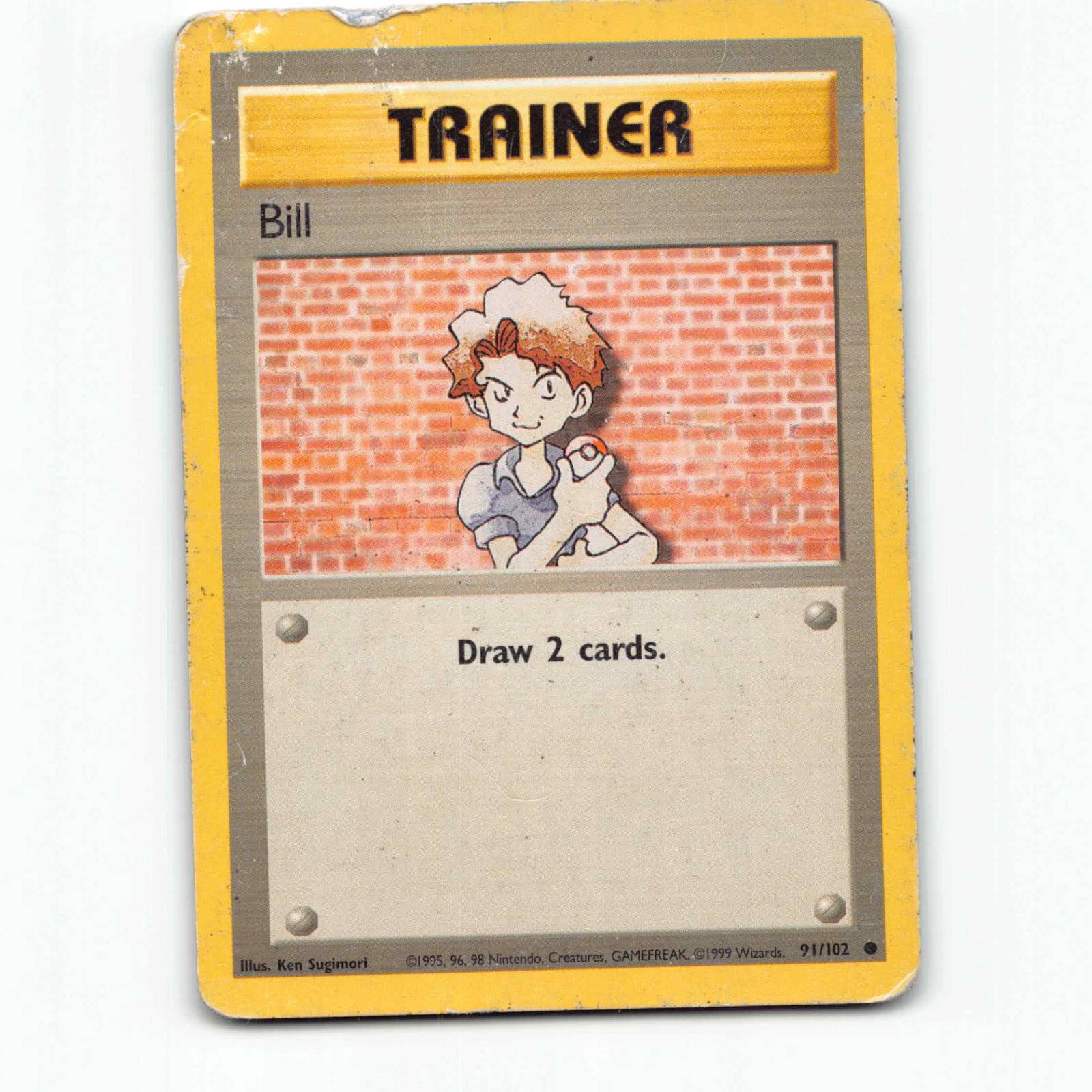 Bill 91 Pokémon BS EN 91/102 Base Set Pokemon Kort Wizards of The Coast