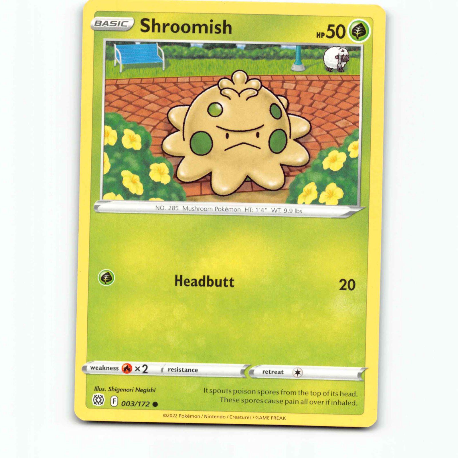 Shroomish 3 Pokémon BRS EN 003/172 Brilliant Stars Pokemon Kort Sword & Shield