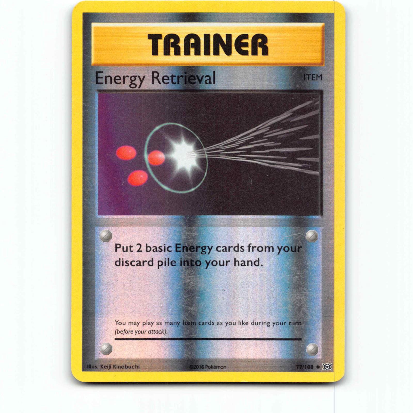 Energy Retrieval 77 Reverse Holo Pokémon EVO EN 77/108 Evolutions Pokemon Kort