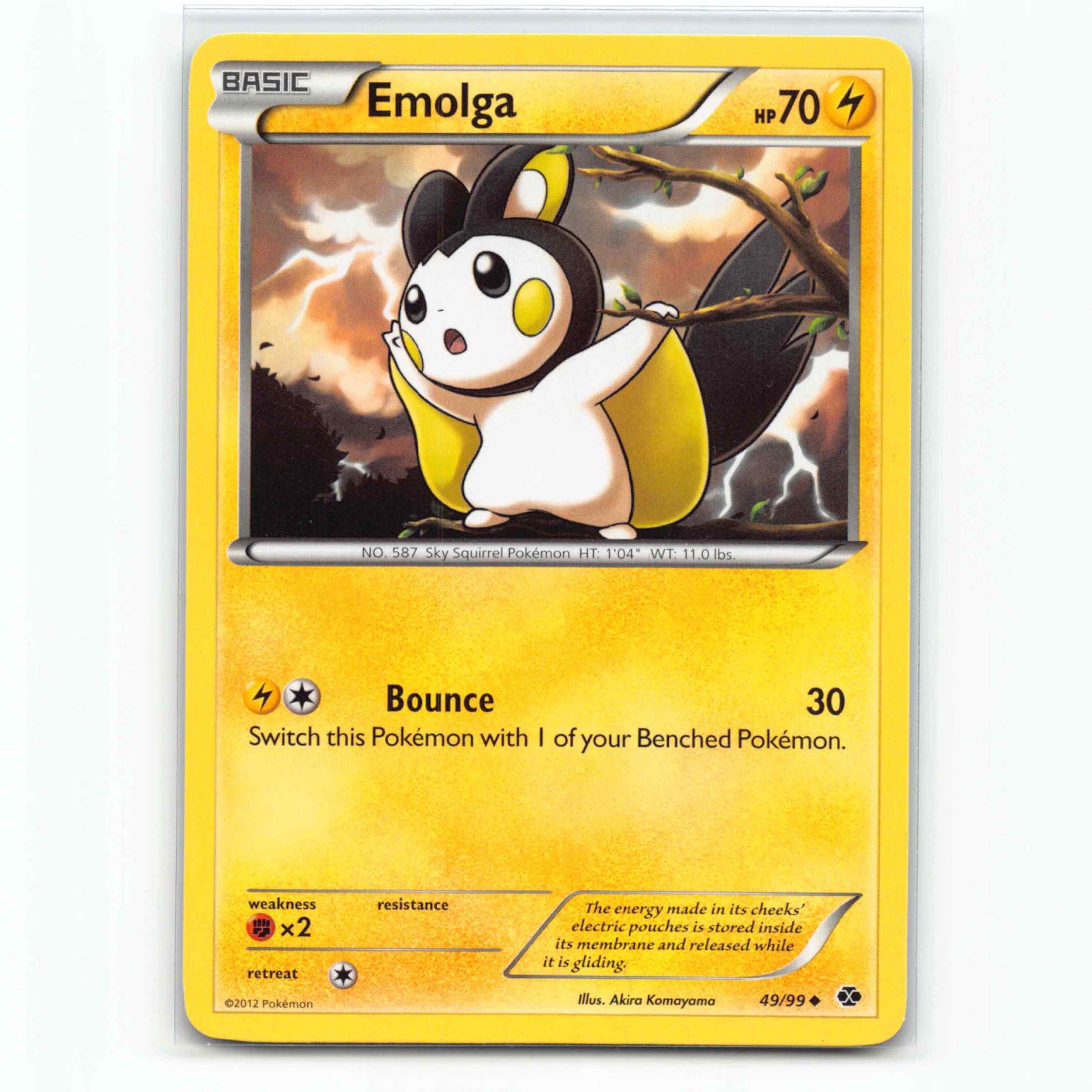Emolga 49 Pokémon NXD EN 49/99 Next Destinies Pokemon Kort Black & White
