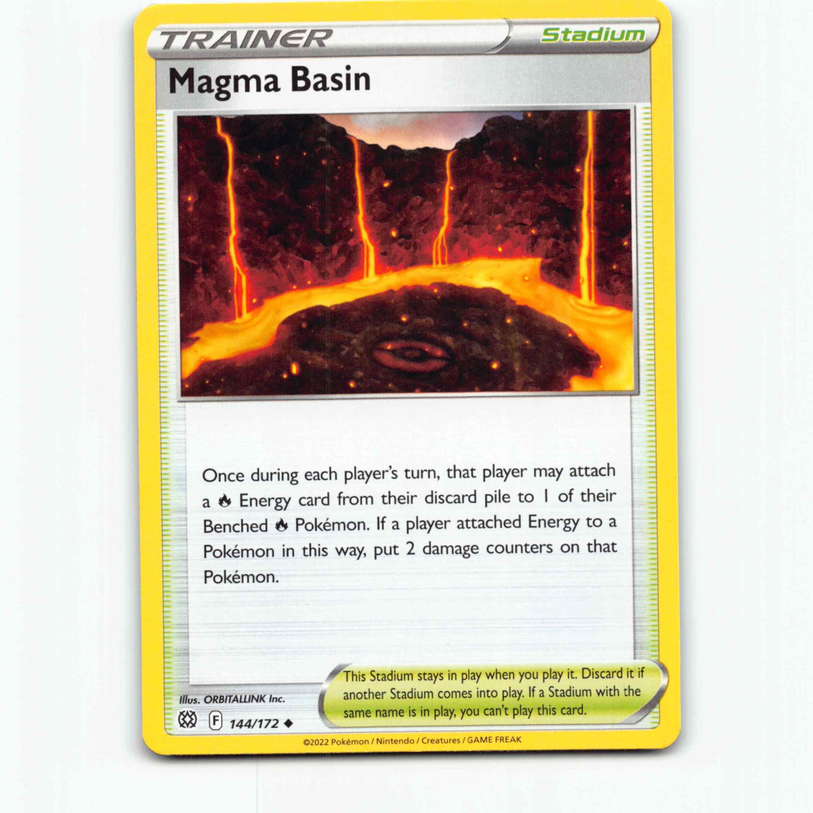 Magma Basin 144 Pokémon BRS EN 144/172 Brilliant Stars Pokemon Kort